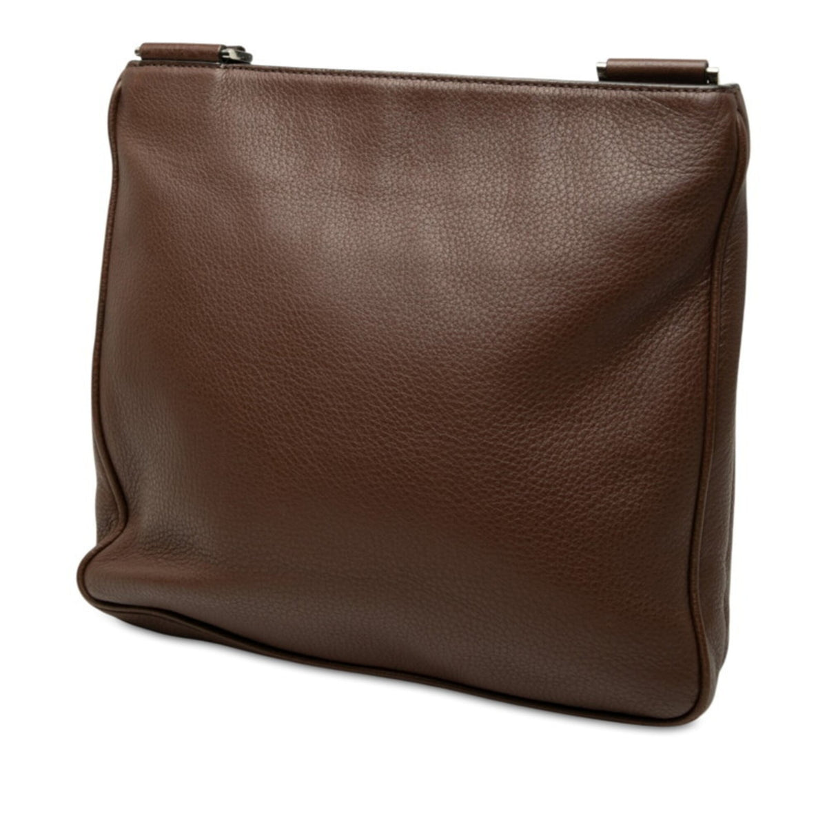 Prada Brown Leather Shoulder Bag (Pre-Owned)