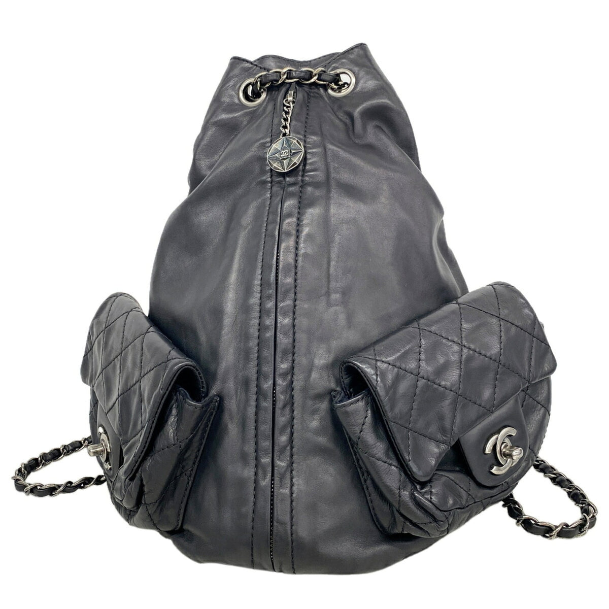 Chanel Black Leather Backpack (Pre-Owned)