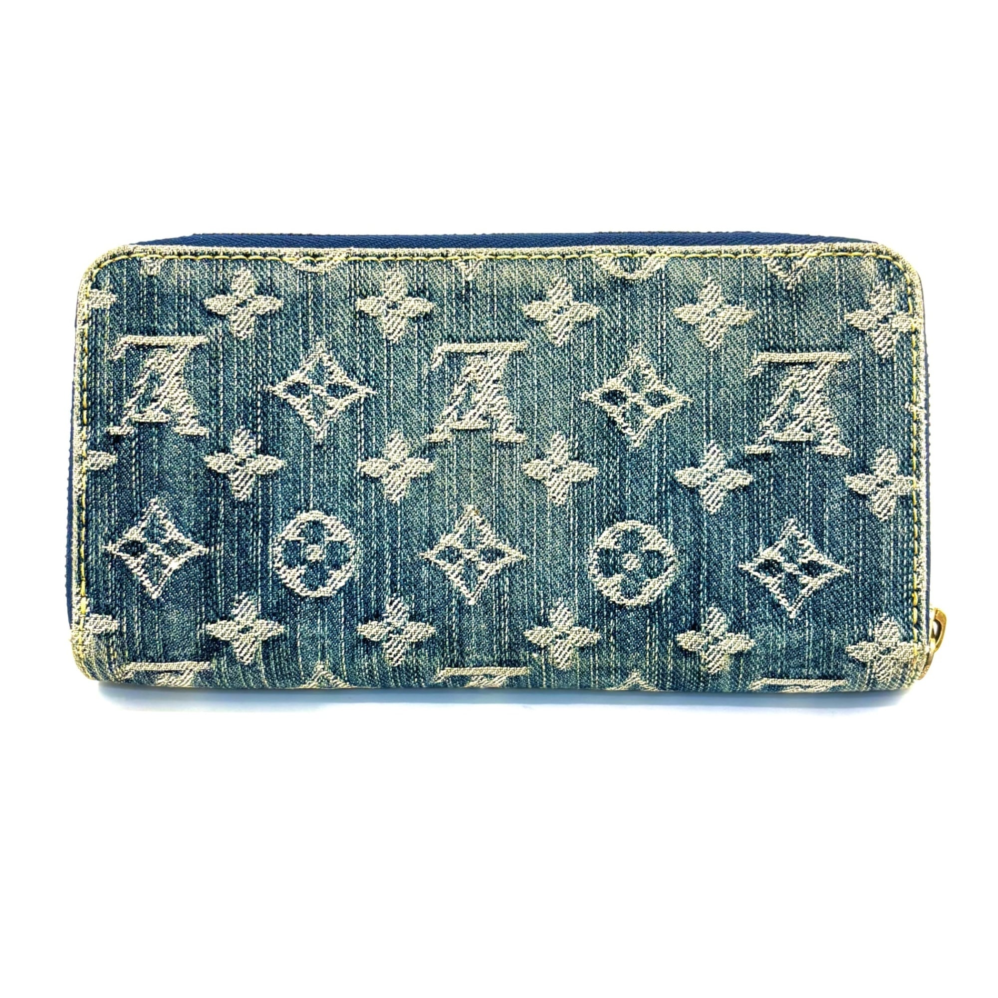 Louis Vuitton Monogram Denim Monogram Denim Long Wallet (Bi-Fold) (Pre-Owned)