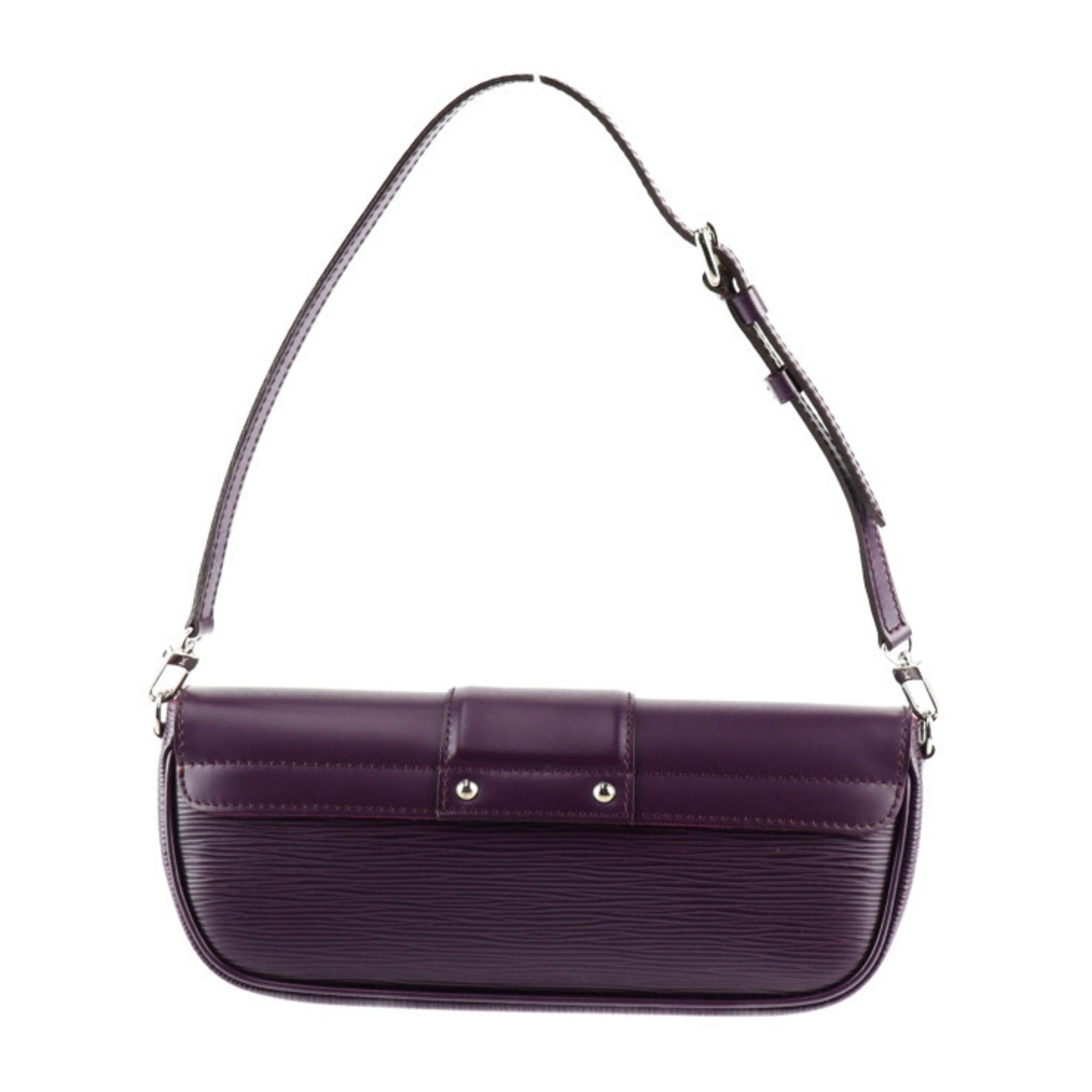 Louis Vuitton Cassis Leather Clutch Bag Handbag Pochette Shoulder Bag (Pre-Owned)