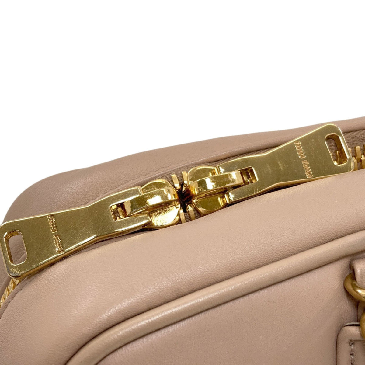 Miu Miu Beige Leather Handbag (Pre-Owned)