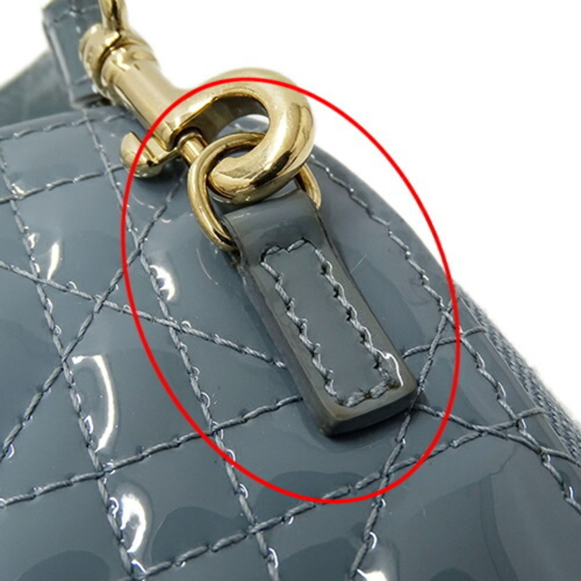 Christian Dior Patent Leather Pouch (Pre-Owned)