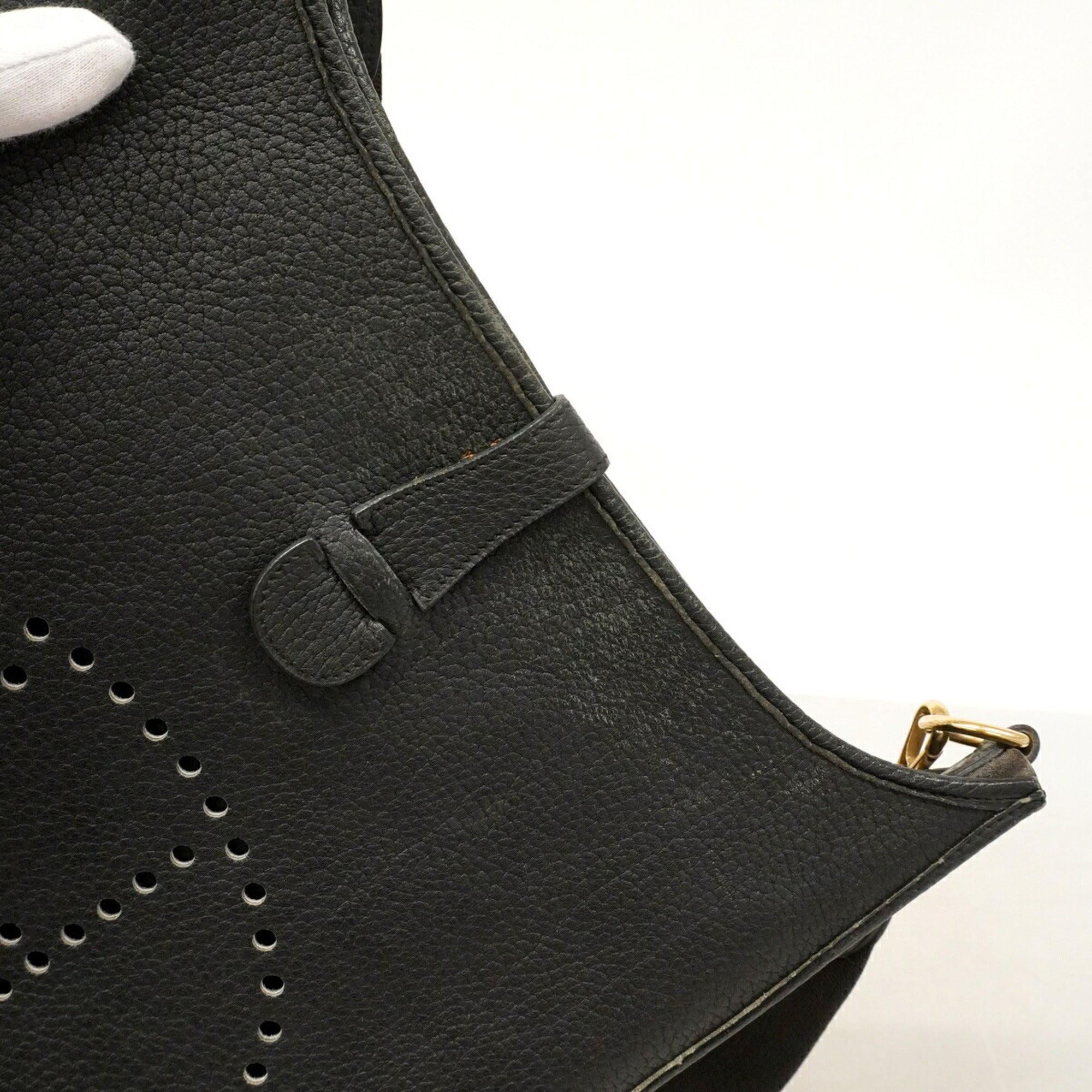 Hermes Black Ardennes Leather Shoulder Bag (Pre-Owned)