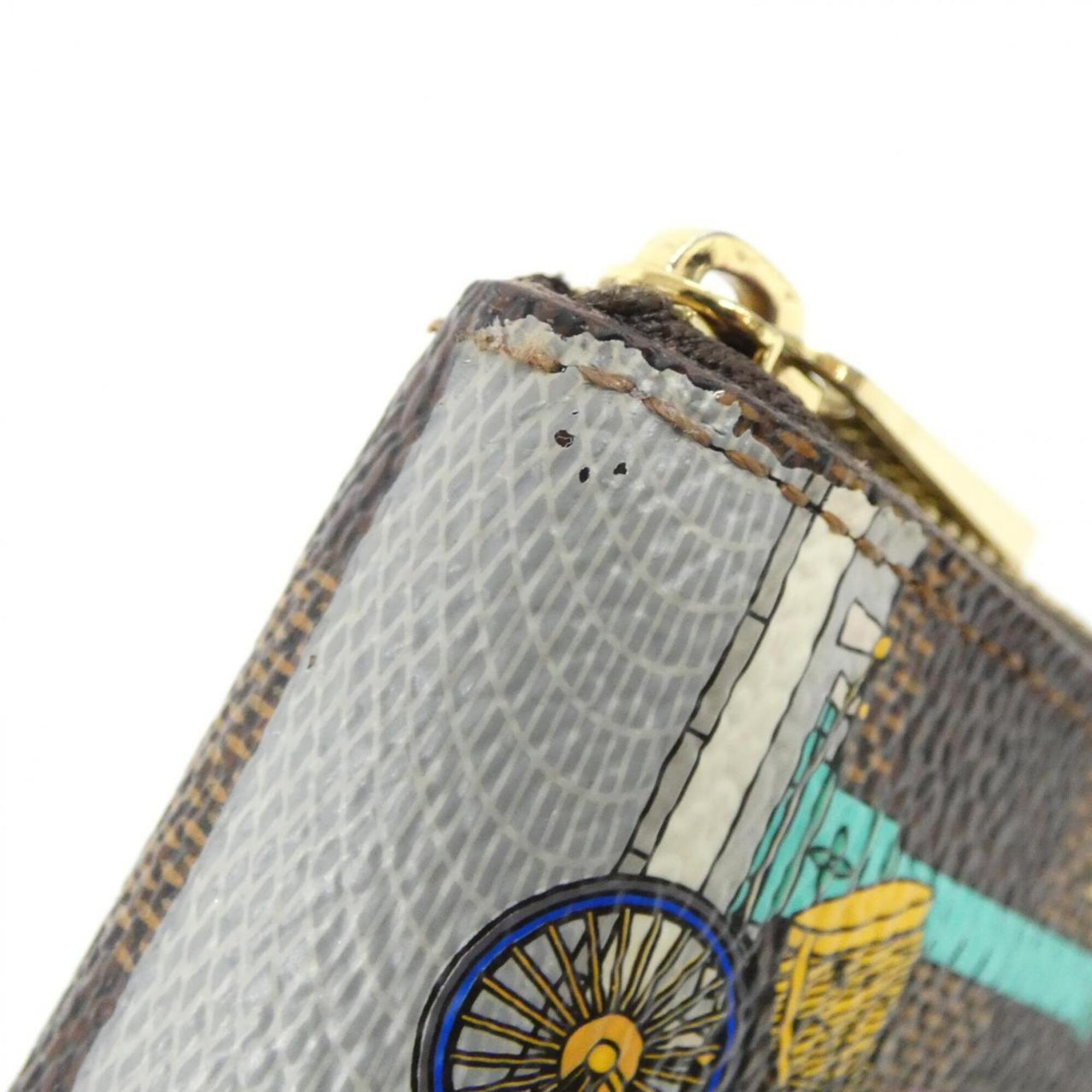 Louis Vuitton Damier Ebene Coated Canvas Coin Purse/Coin Case (Pre-Owned)