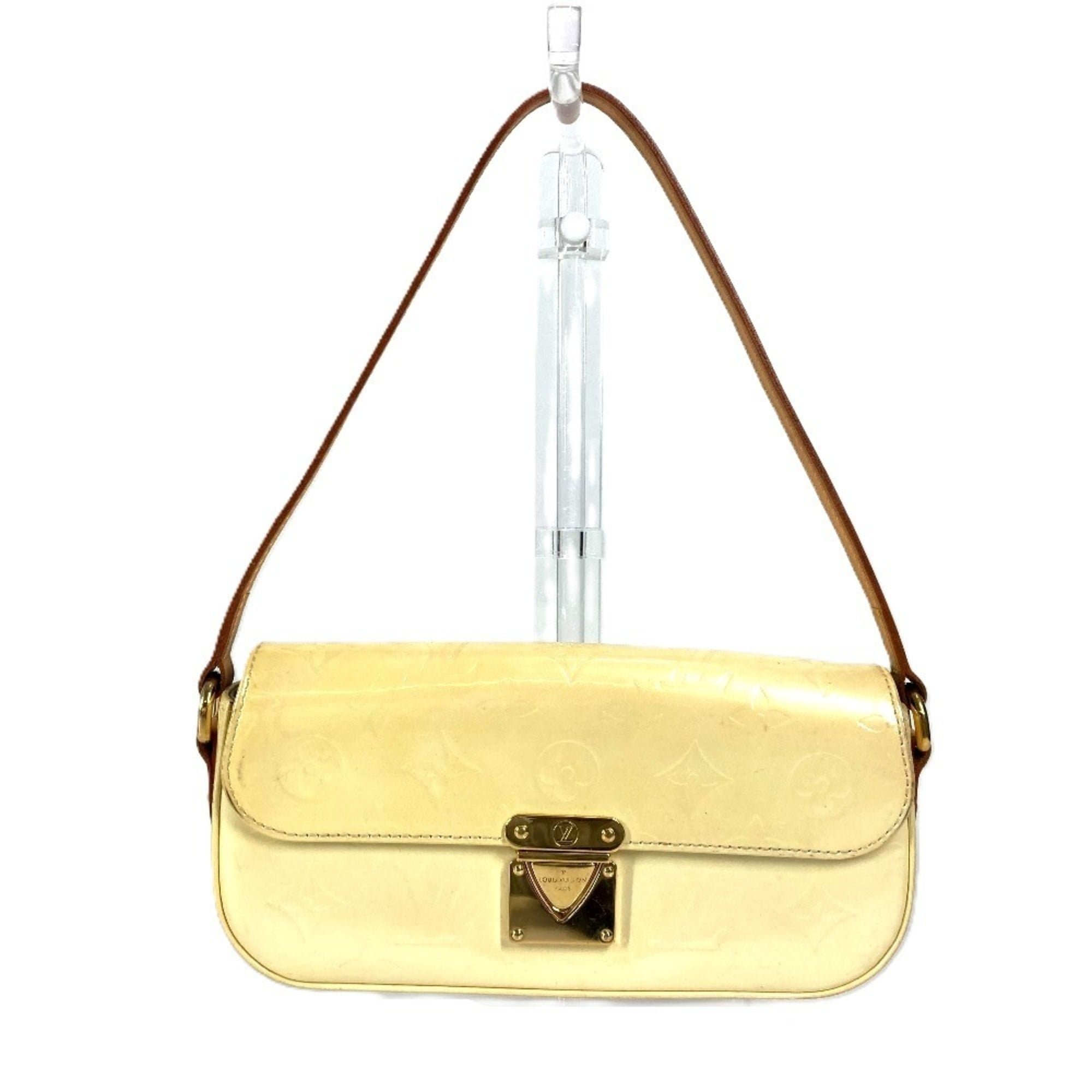 Louis Vuitton Monogram Vernis Pearl White Monogram Vernis Shoulder Bag (Pre-Owned)