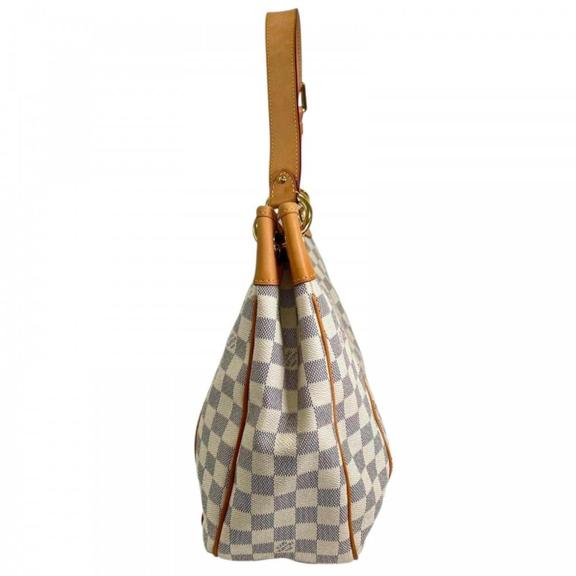 Louis Vuitton White Damier Azur Canvas Shoulder Bag (Pre-Owned)