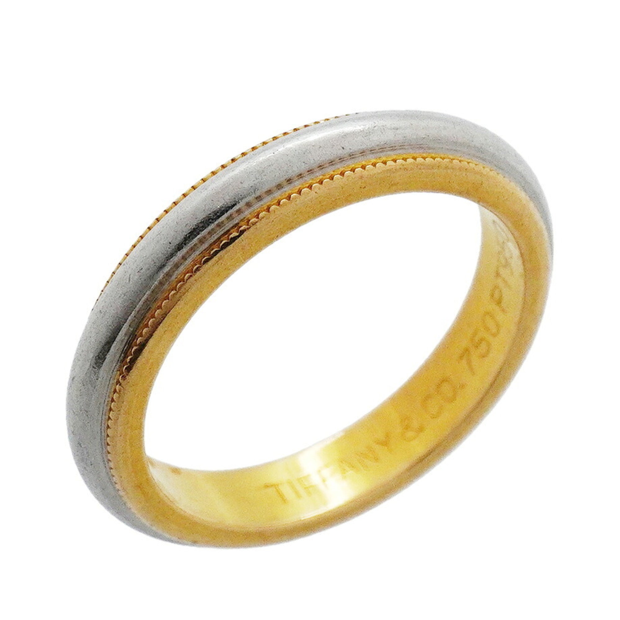Tiffany Yellow Gold (18K) Platinum 950 Band Ring (Pre-Owned)