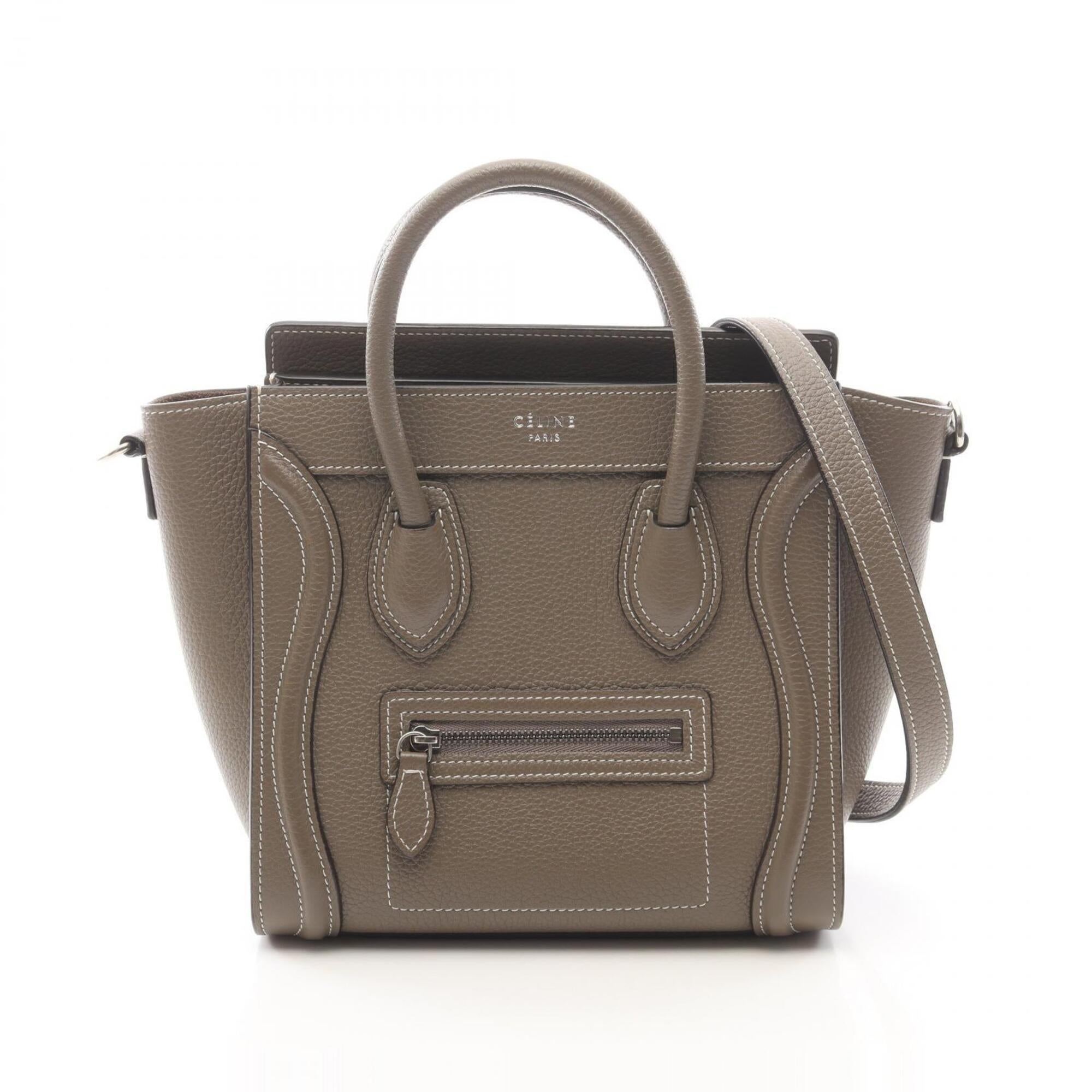 Celine Beige Leather Handbag (Pre-Owned)