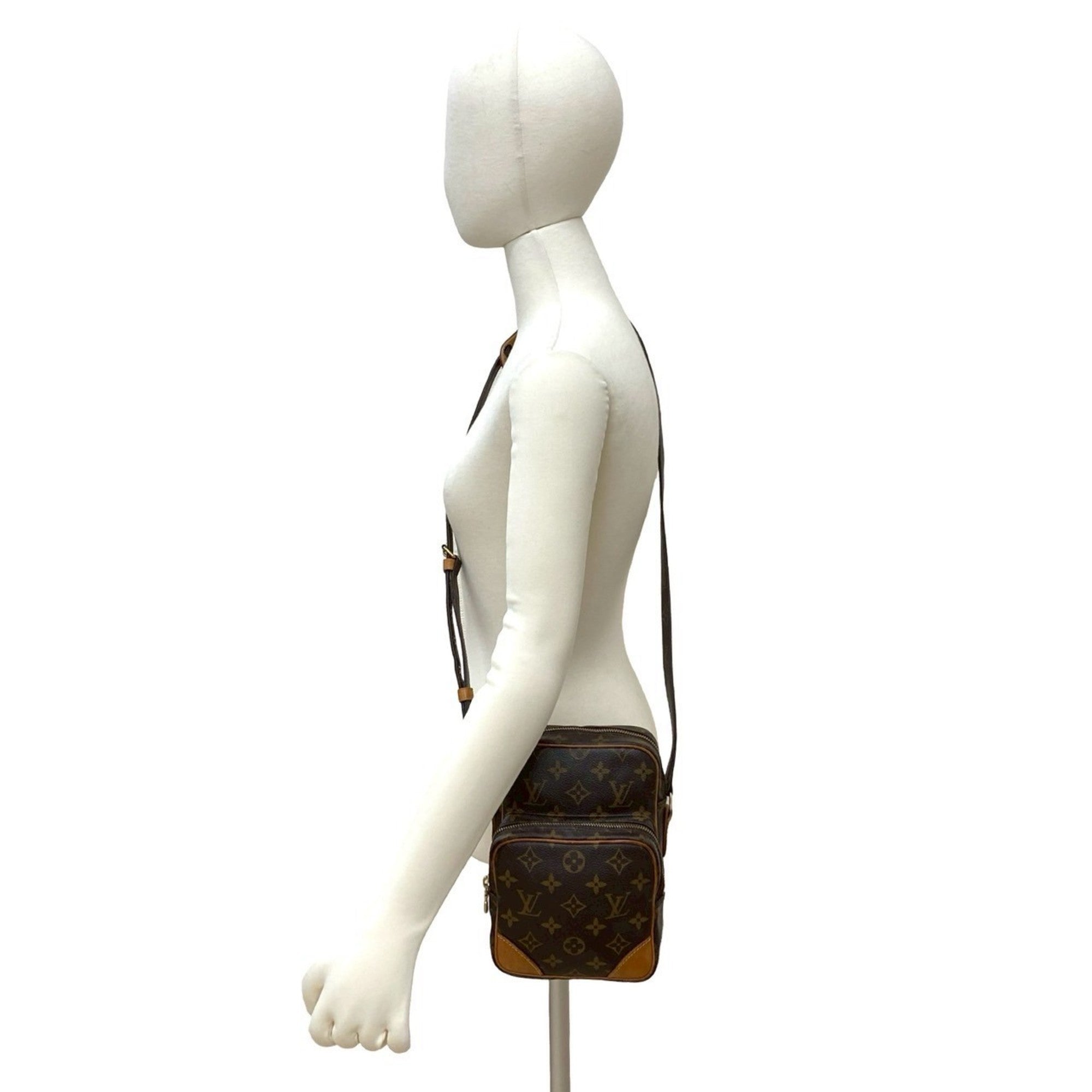 Louis Vuitton Brown Leather Pvc Pochette Shoulder Bag (Pre-Owned)