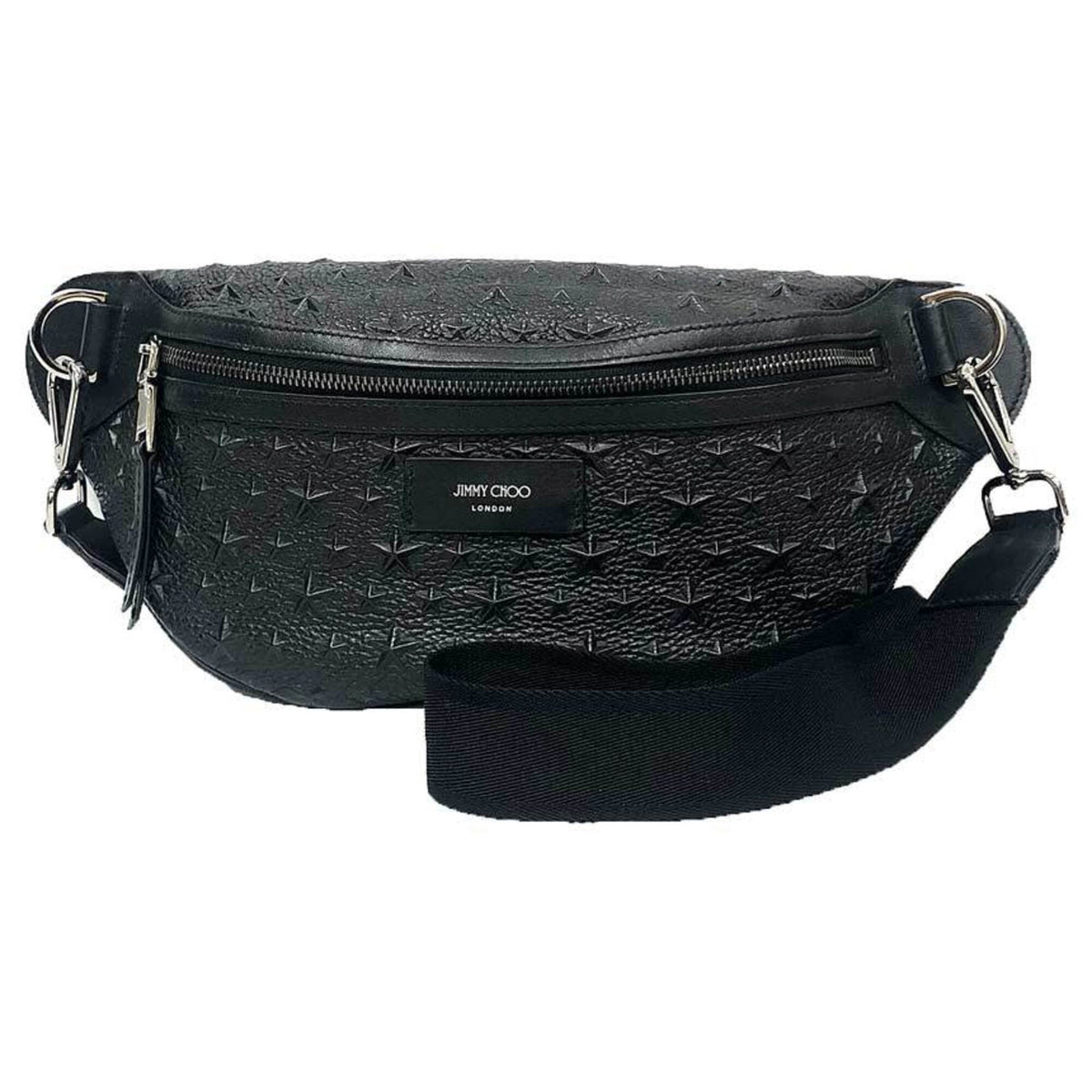 Jimmy Choo Black Leather Fanny Pack (Pre-Owned)