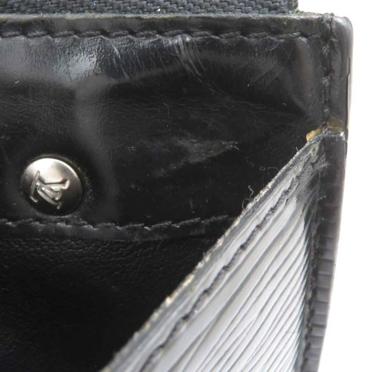 Louis Vuitton Epi Black Epi Leather Coin Purse/Coin Case (Pre-Owned)
