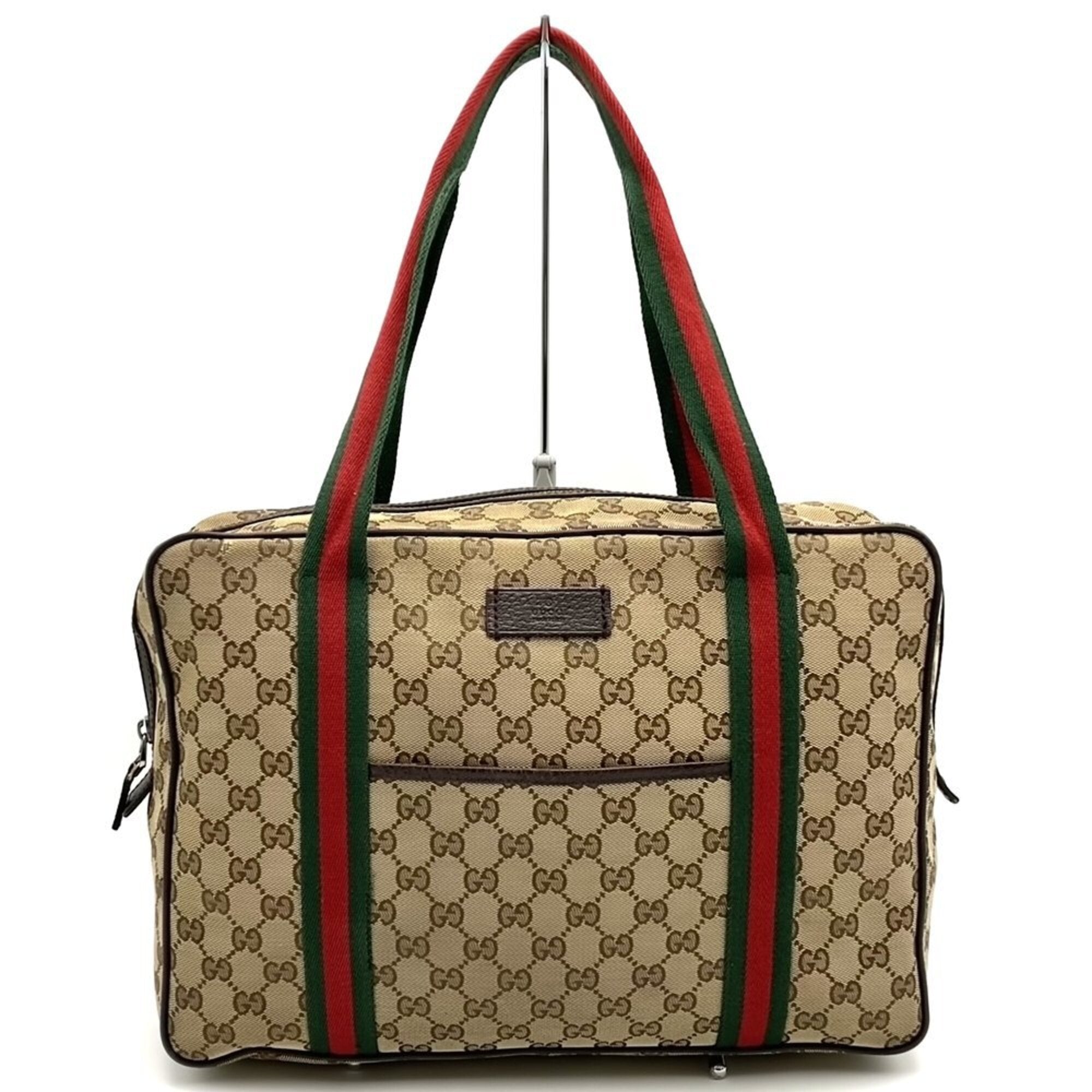 Gucci Gg Canvas Brown Gg Canvas Shoulder Bag Tote Bag (Pre-Owned)