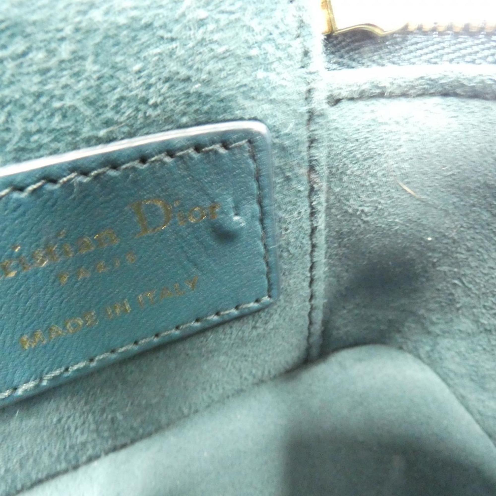 Christian Dior Blue Leather Handbag (Pre-Owned)