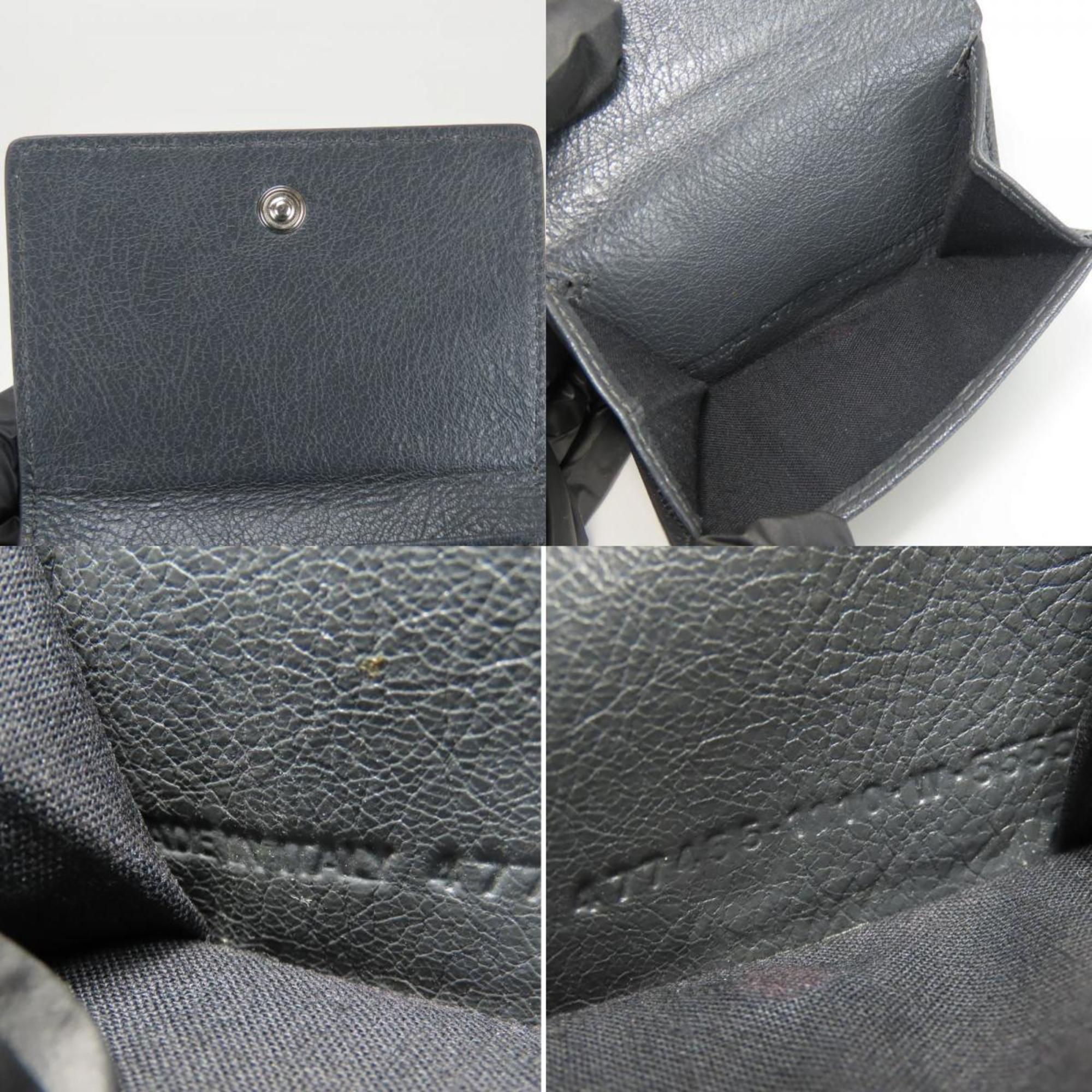 Balenciaga Gray Leather Wallet (Tri-Fold) (Pre-Owned)