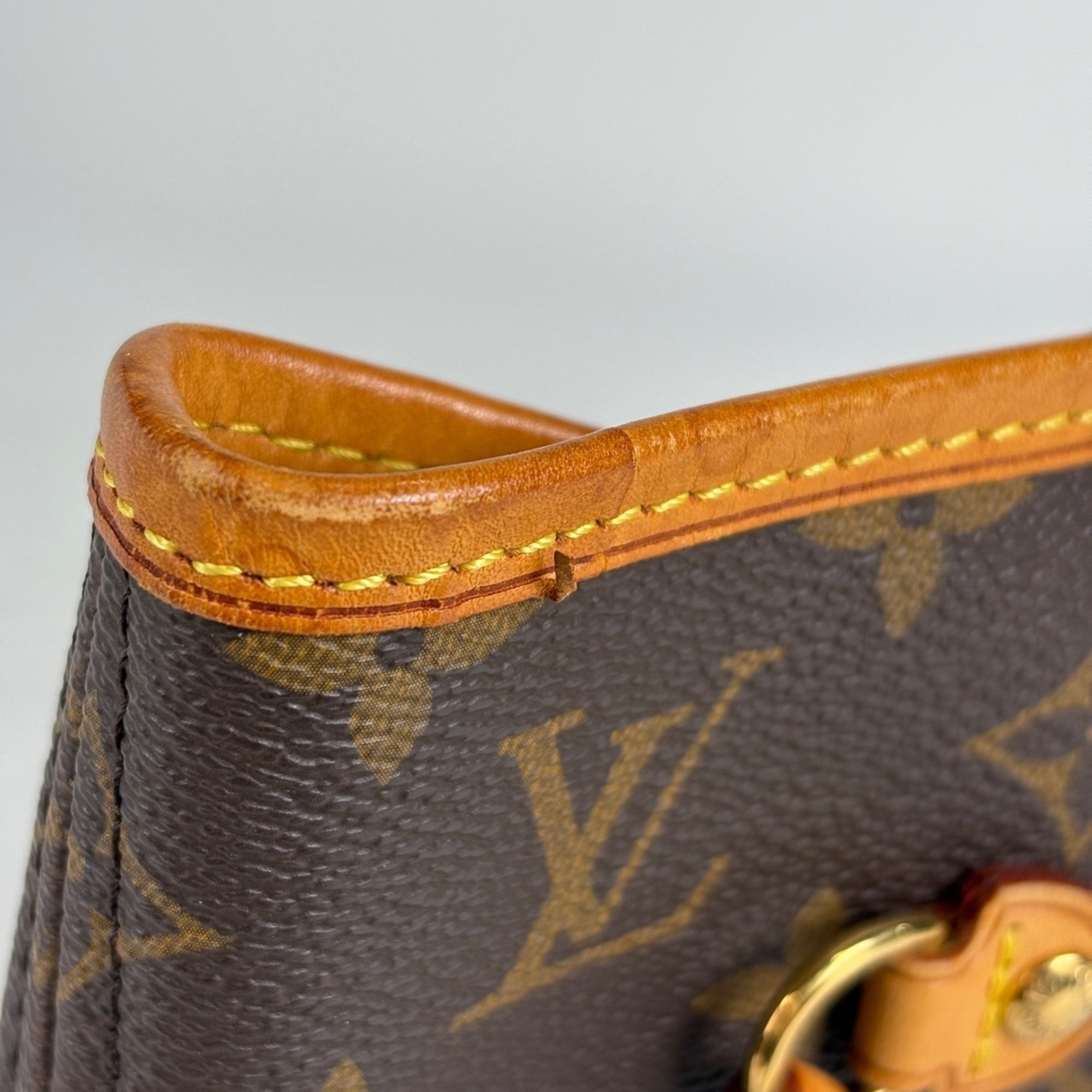 Louis Vuitton Brown Monogram Shoulder Bag Tote Bag (Pre-Owned)