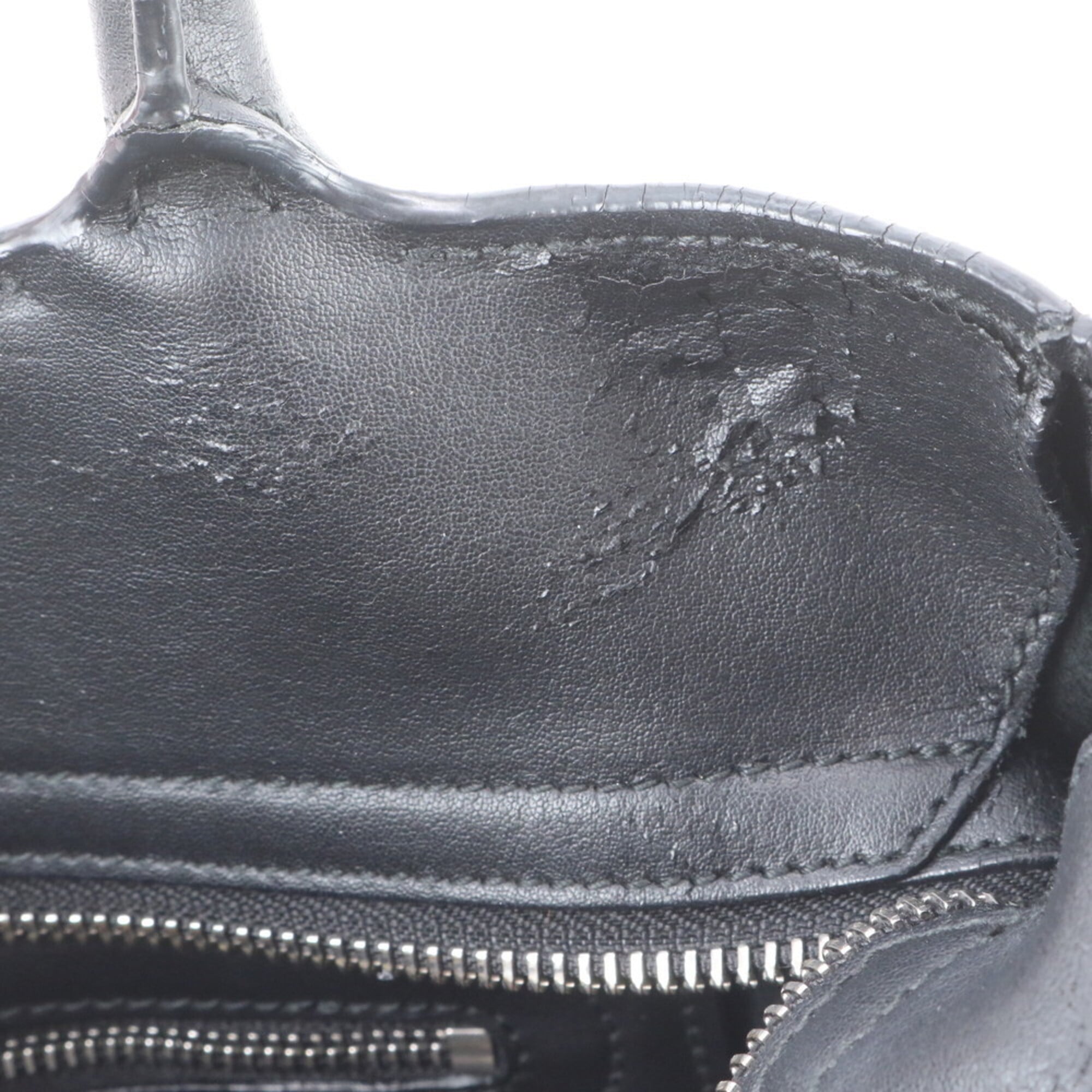 Salvatore Ferragamo Gancini Black Leather Handbag Shoulder Bag Tote Bag (Pre-Owned)