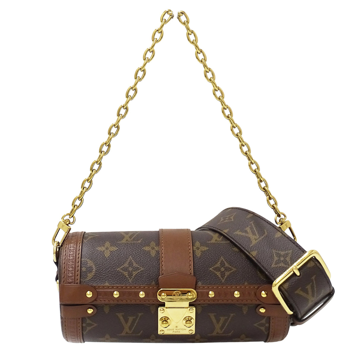 Louis Vuitton Brown Monogram Canvas Handbag Shoulder Bag (Pre-Owned)