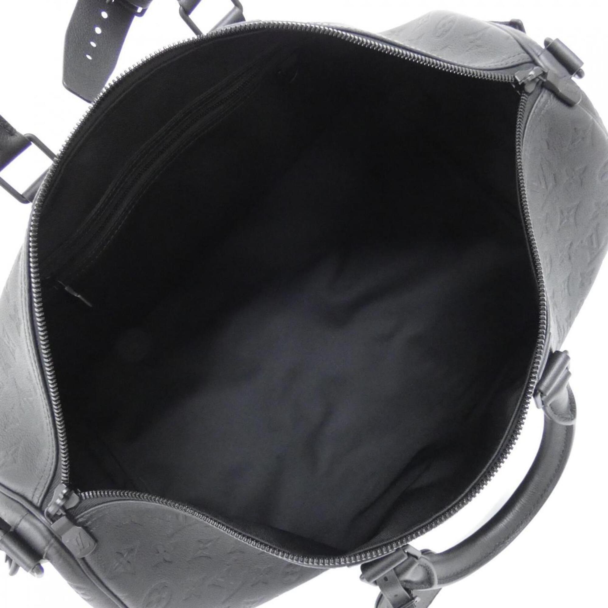 Louis Vuitton Taurillon Black Leather Boston Bag (Pre-Owned)