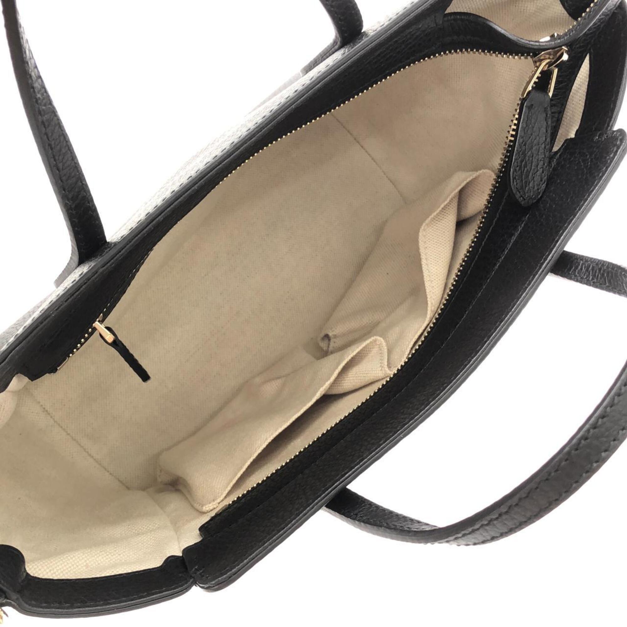 Gucci Black Leather Handbag (Pre-Owned)