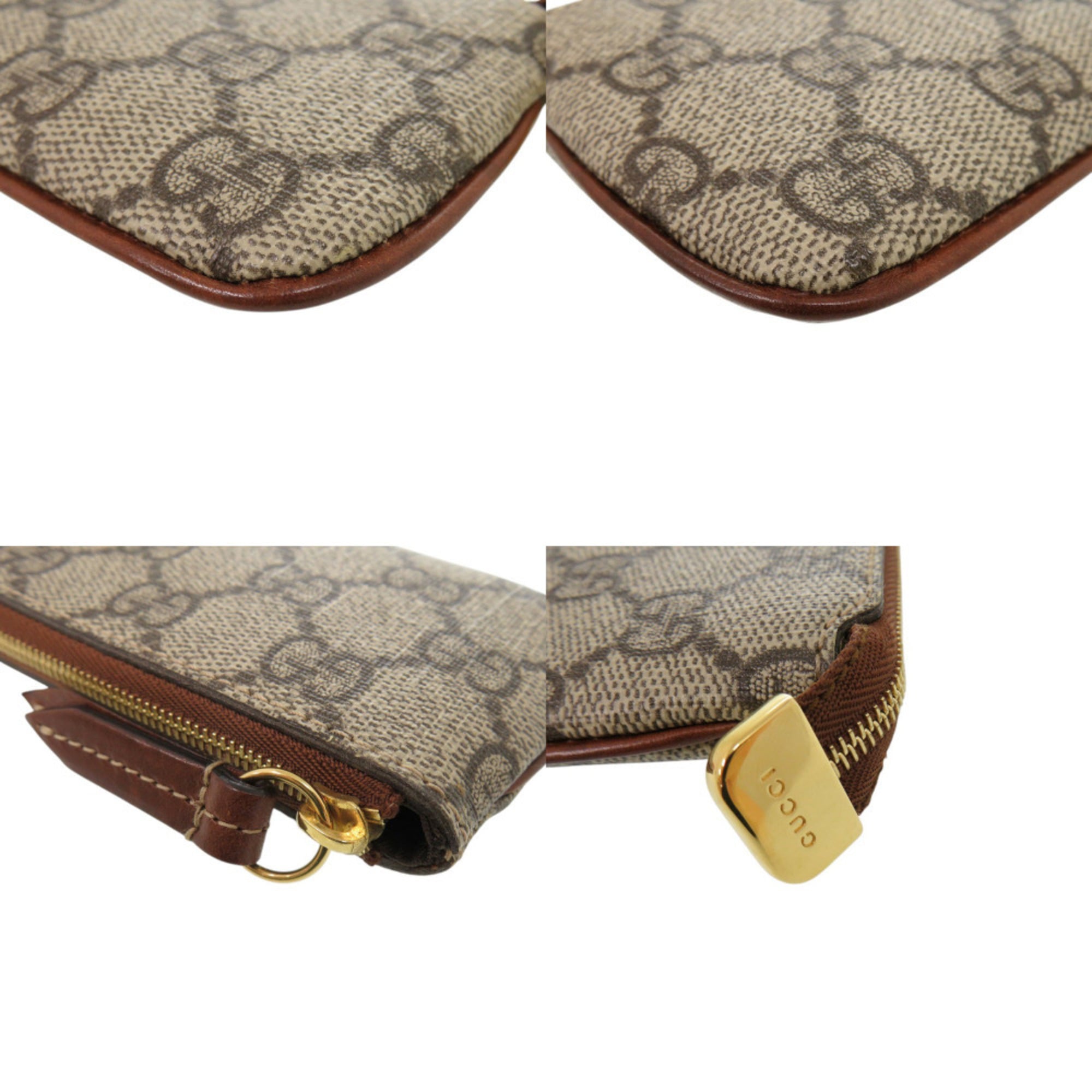 Gucci Beige Gg Supreme Coin Purse/Coin Case (Pre-Owned)