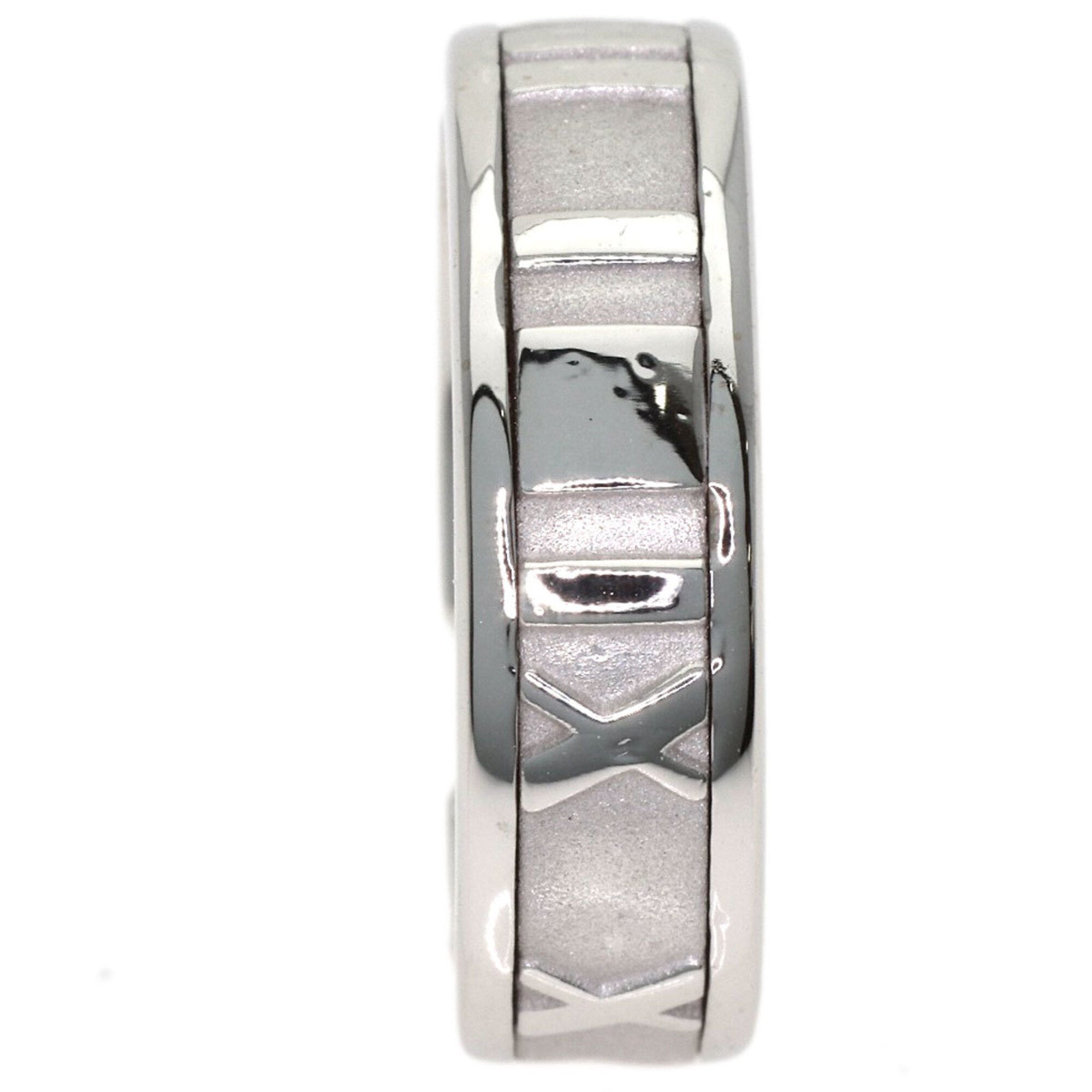 Tiffany Atlas White Gold (18K) Band Ring (Pre-Owned)