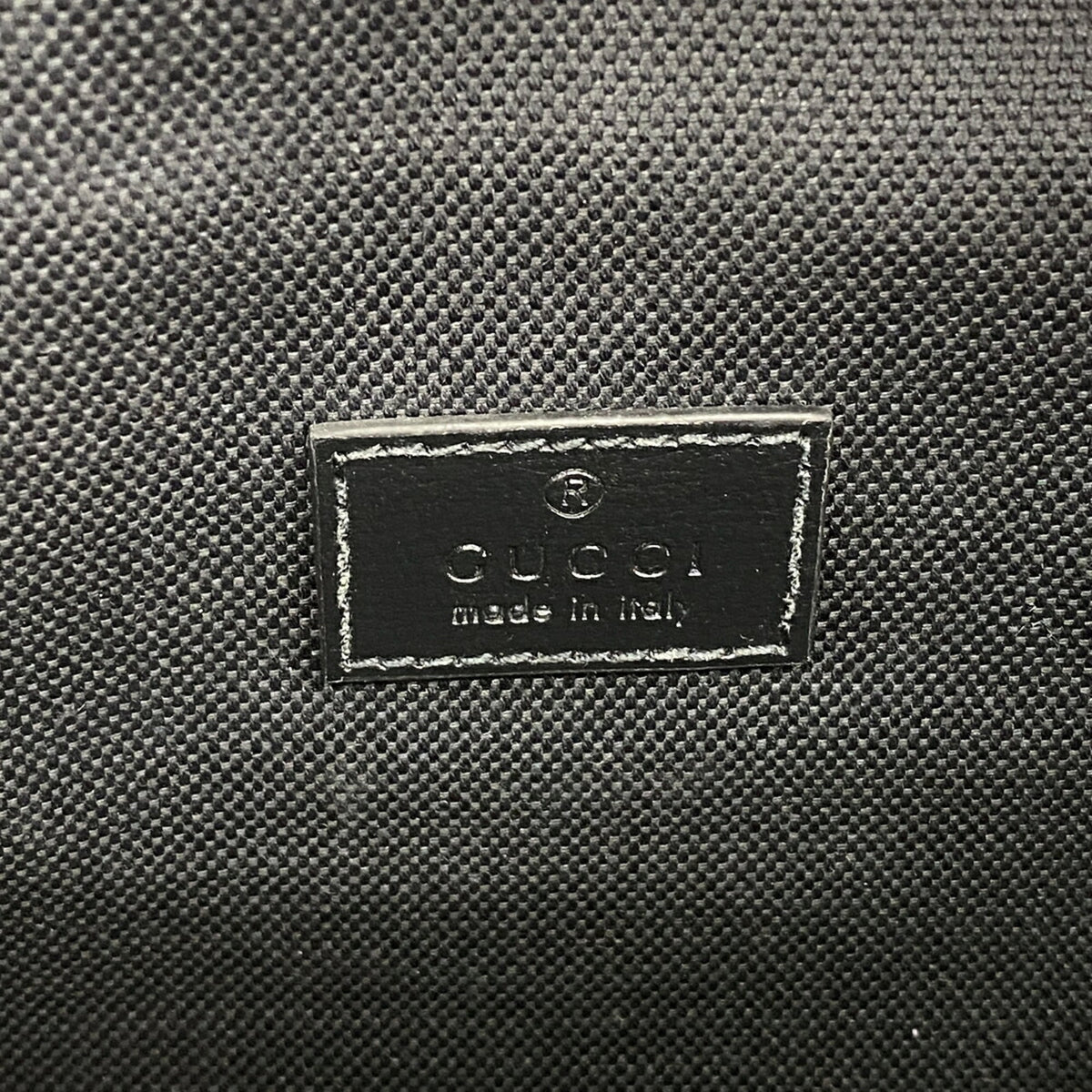 Gucci Black Gray Pvc Fanny Pack (Pre-Owned)