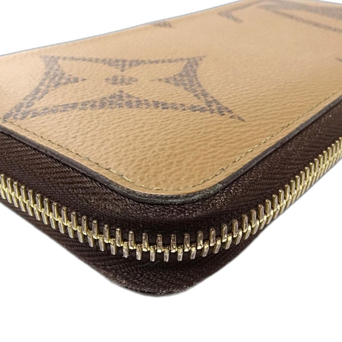 Louis Vuitton Brown Canvas Long Wallet (Bi-Fold) (Pre-Owned)