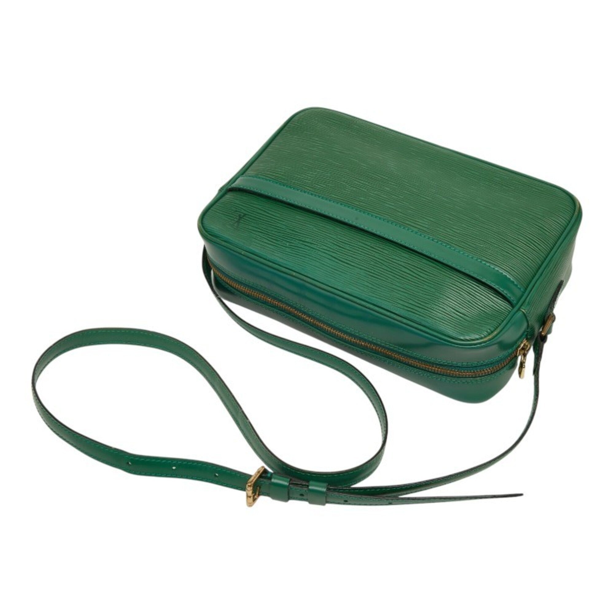 Louis Vuitton Epi Borneo Green Leather Shoulder Bag (Pre-Owned)