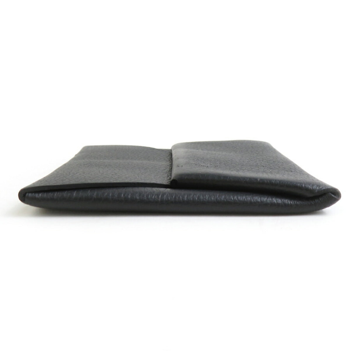 Hermes Black Evercalf Leather Coin Purse/Coin Case (Pre-Owned)