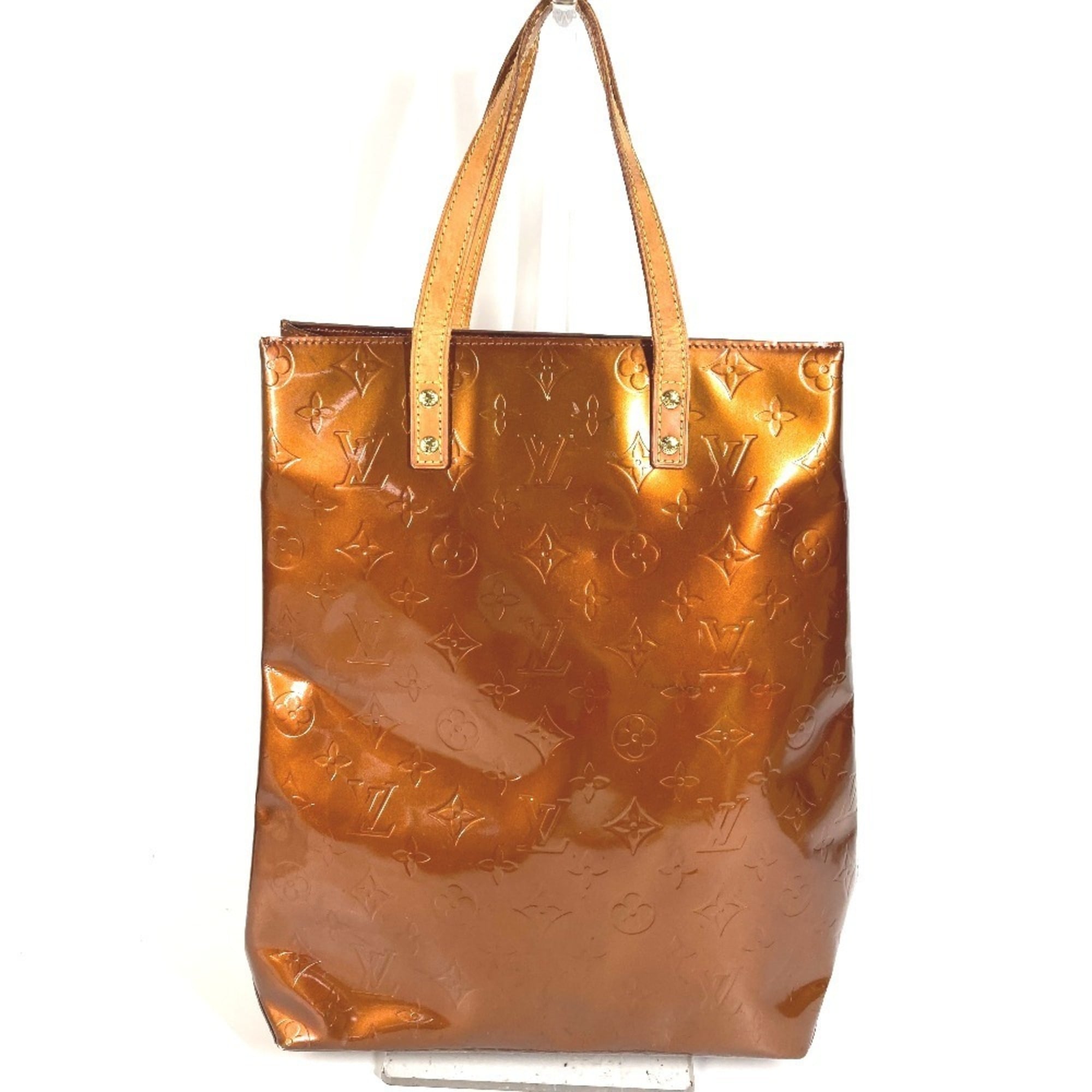 Louis Vuitton Bronze Brown Monogram Vernis Handbag Tote Bag (Pre-Owned)