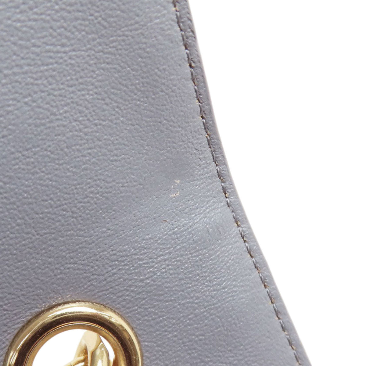Celine Gray Leather Shoulder Bag (Pre-Owned)