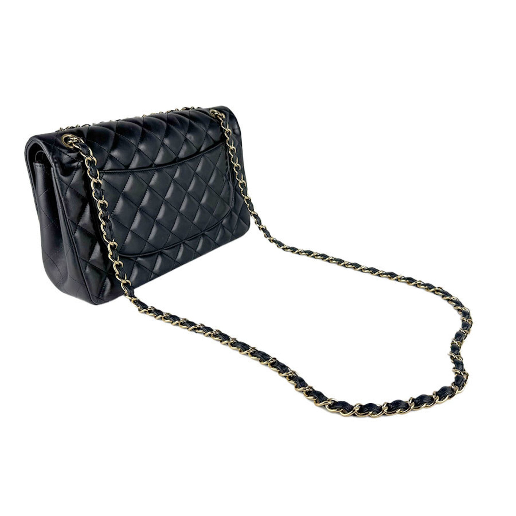 Chanel Black Leather Shoulder Bag (Pre-Owned)