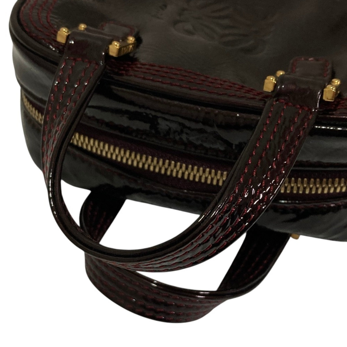 Loewe Burgundy Patent Leather Handbag (Pre-Owned)