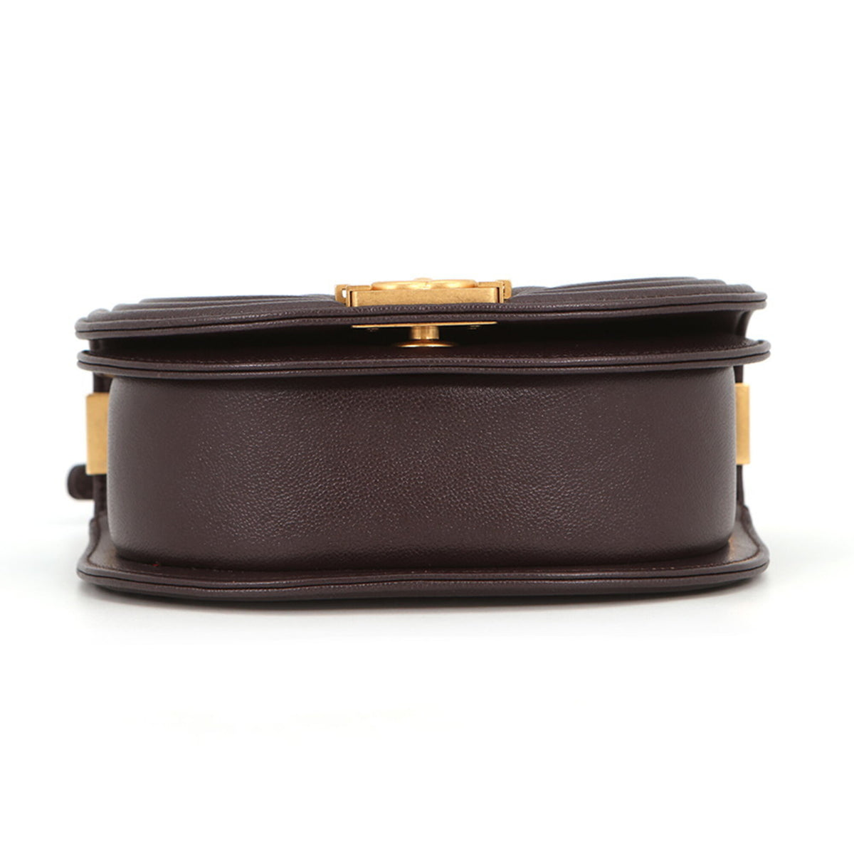 Chanel Brown Grained Calfskin Shoulder Bag (Pre-Owned)