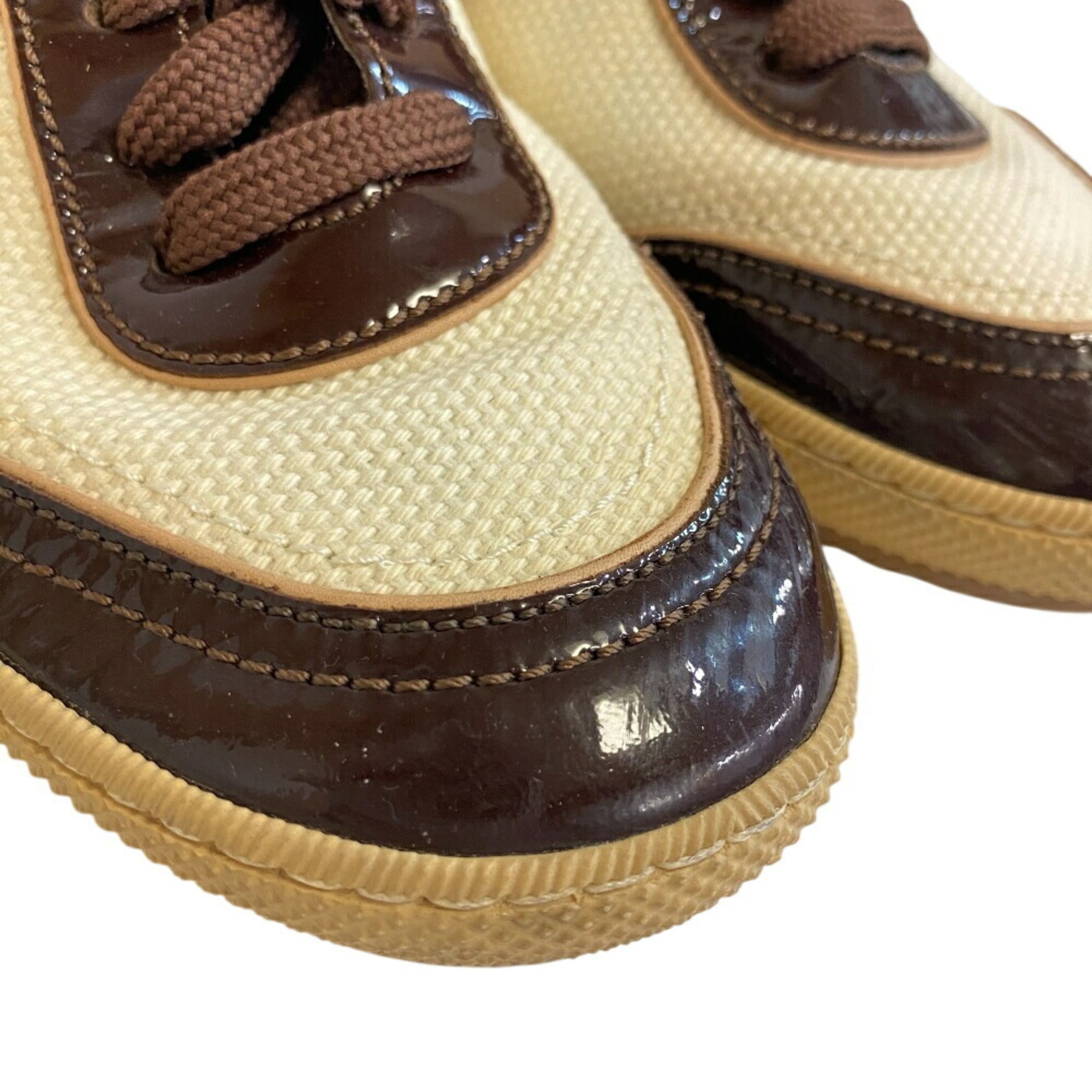 Louis Vuitton Brown White Sneakers (Pre-Owned)