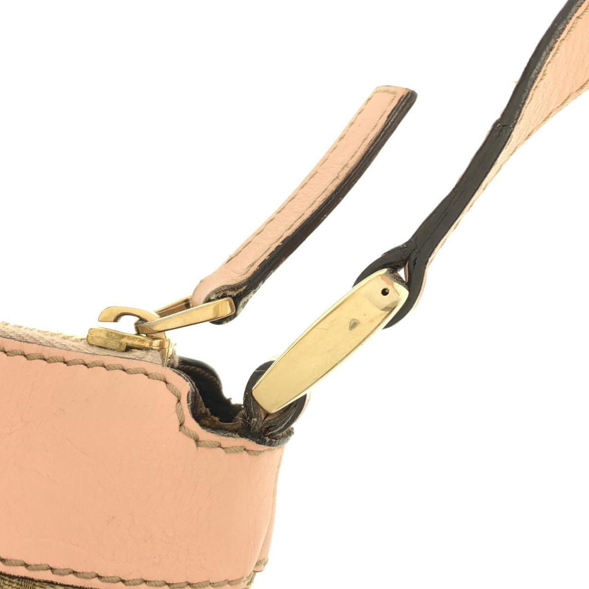 Gucci Brown Pink Gg Canvas Shoulder Bag (Pre-Owned)