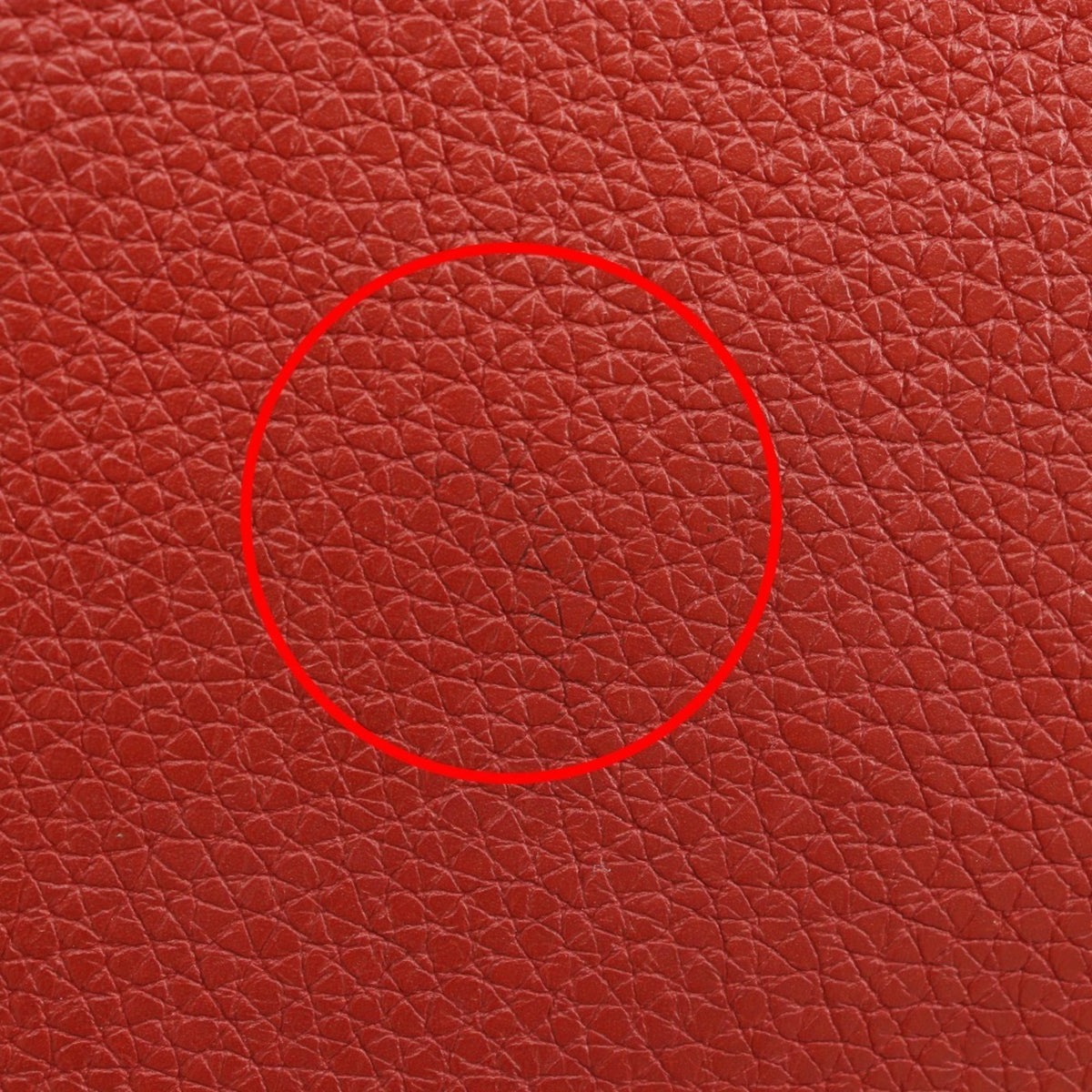 Hermes Dogon Red Color Taurillon Clemence Leather Long Wallet (Bi-Fold) (Pre-Owned)