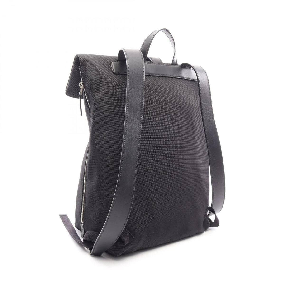 Gucci Black Multi-Color Leather Nylon Canvas Backpack Handbag (Pre-Owned)