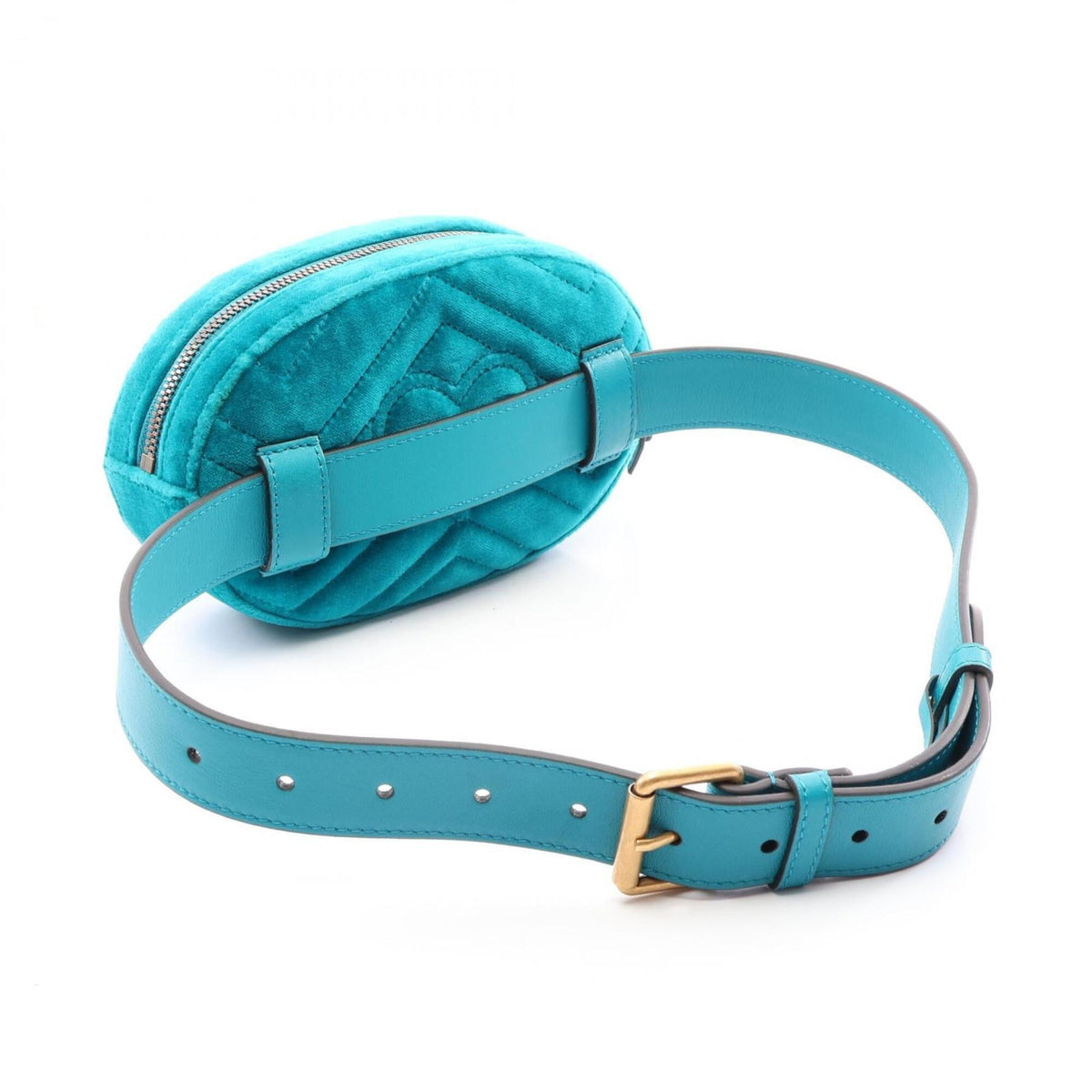 Gucci Green Fabric Leather Fanny Pack (Pre-Owned)