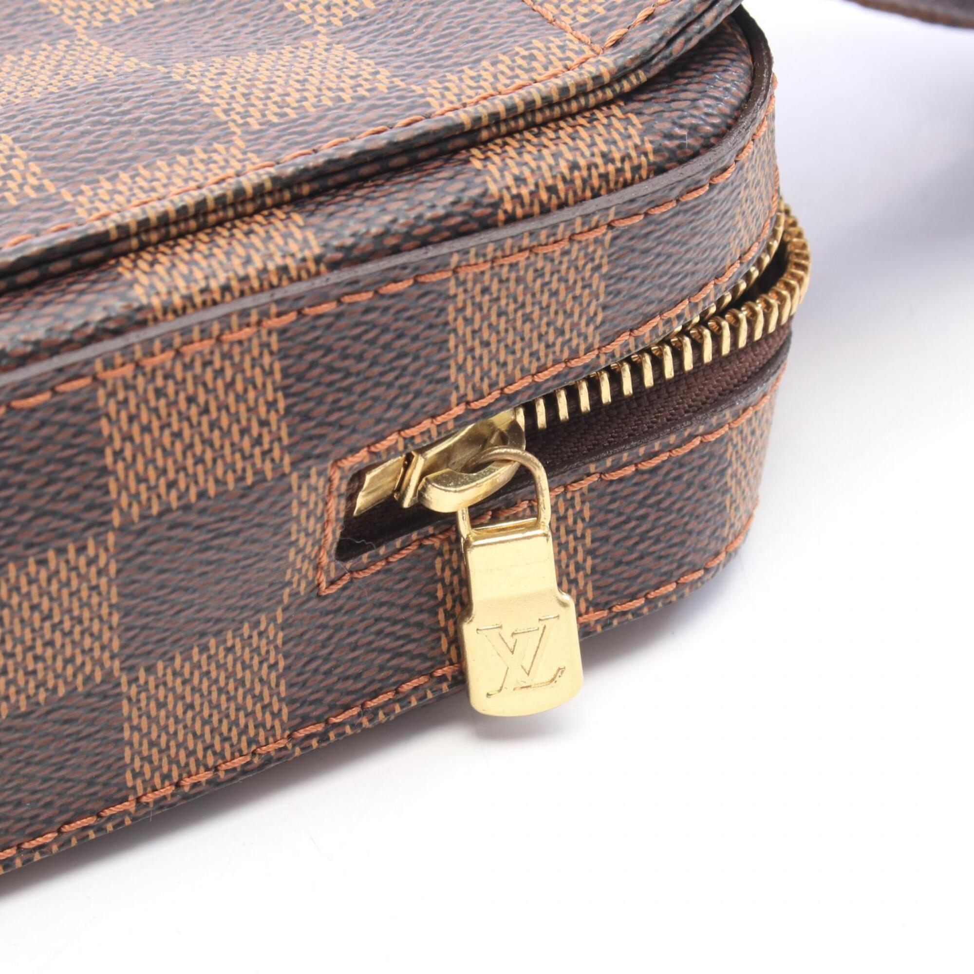 Louis Vuitton Brown Ebene Coated Canvas Fanny Pack Handbag (Pre-Owned)
