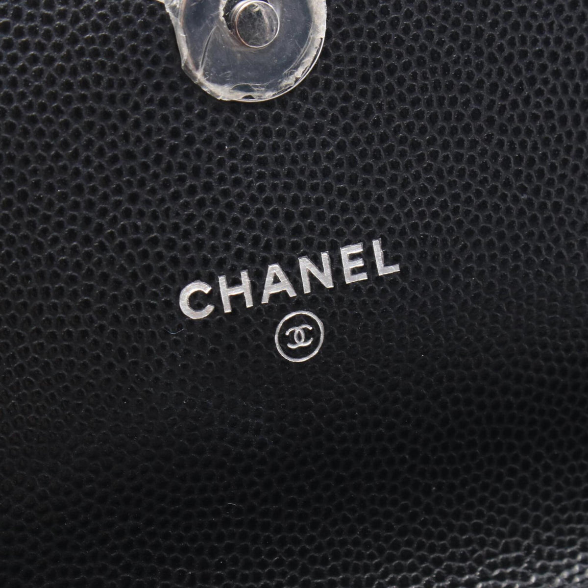 Chanel Black Grained Calfskin Handbag Shoulder Bag (Pre-Owned)