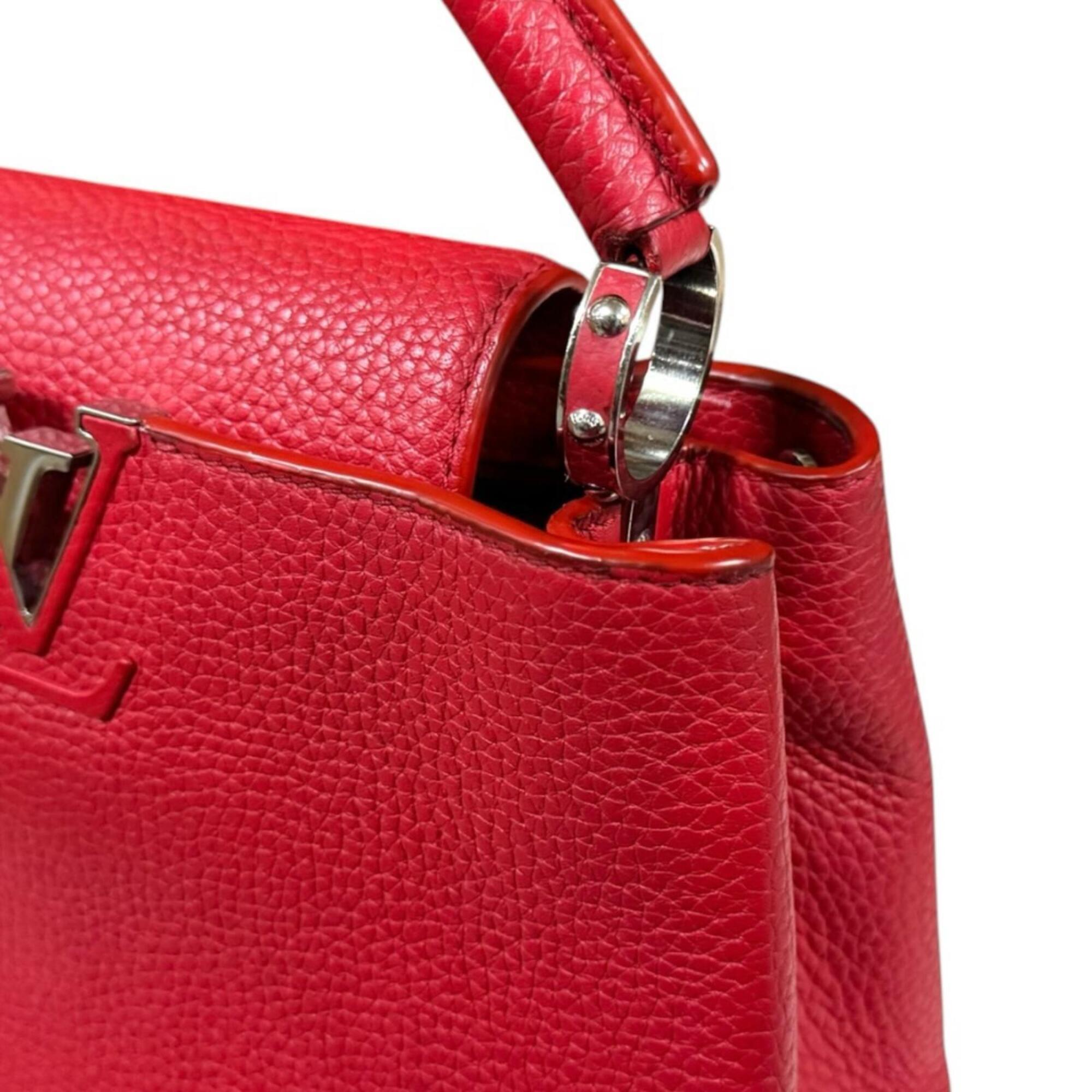 Louis Vuitton Red Color Ruby Leather Handbag Shoulder Bag (Pre-Owned)