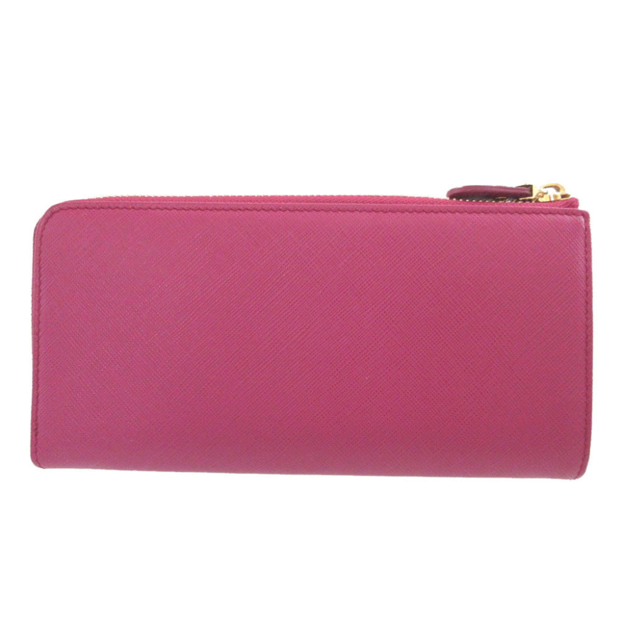 Salvatore Ferragamo Purple Leather Long Wallet (Bi-Fold) (Pre-Owned)
