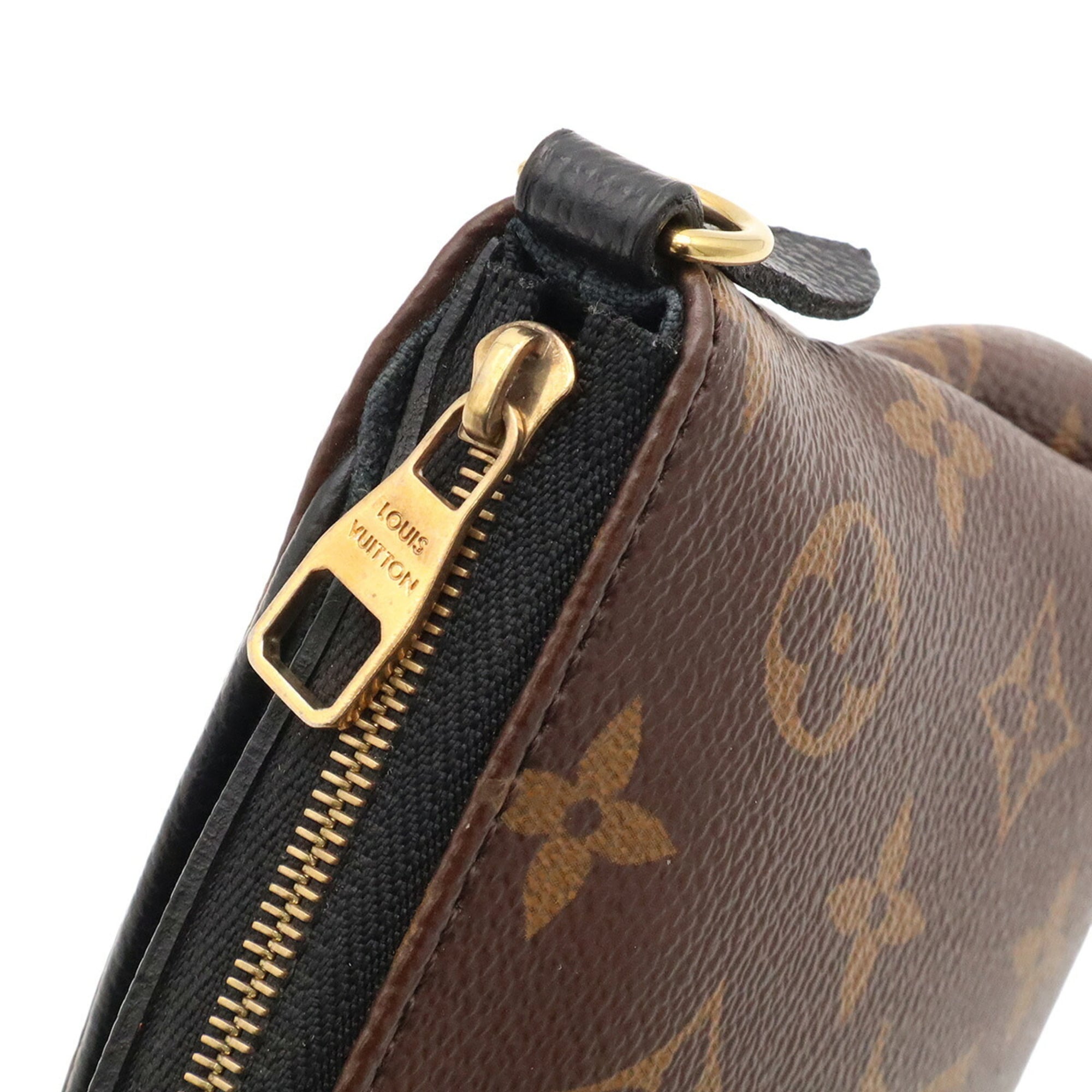 Louis Vuitton Black Monogram Noir White Monogram Clutch Bag Shoulder Bag (Pre-Owned)