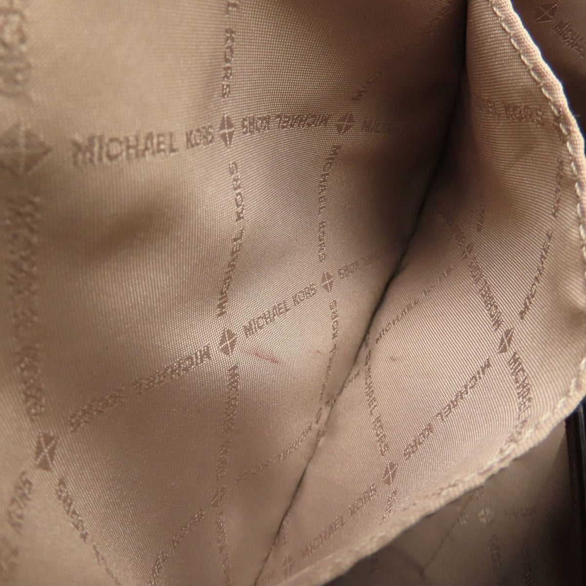 Michael Kors Brown Red Color Leather Handbag (Pre-Owned)