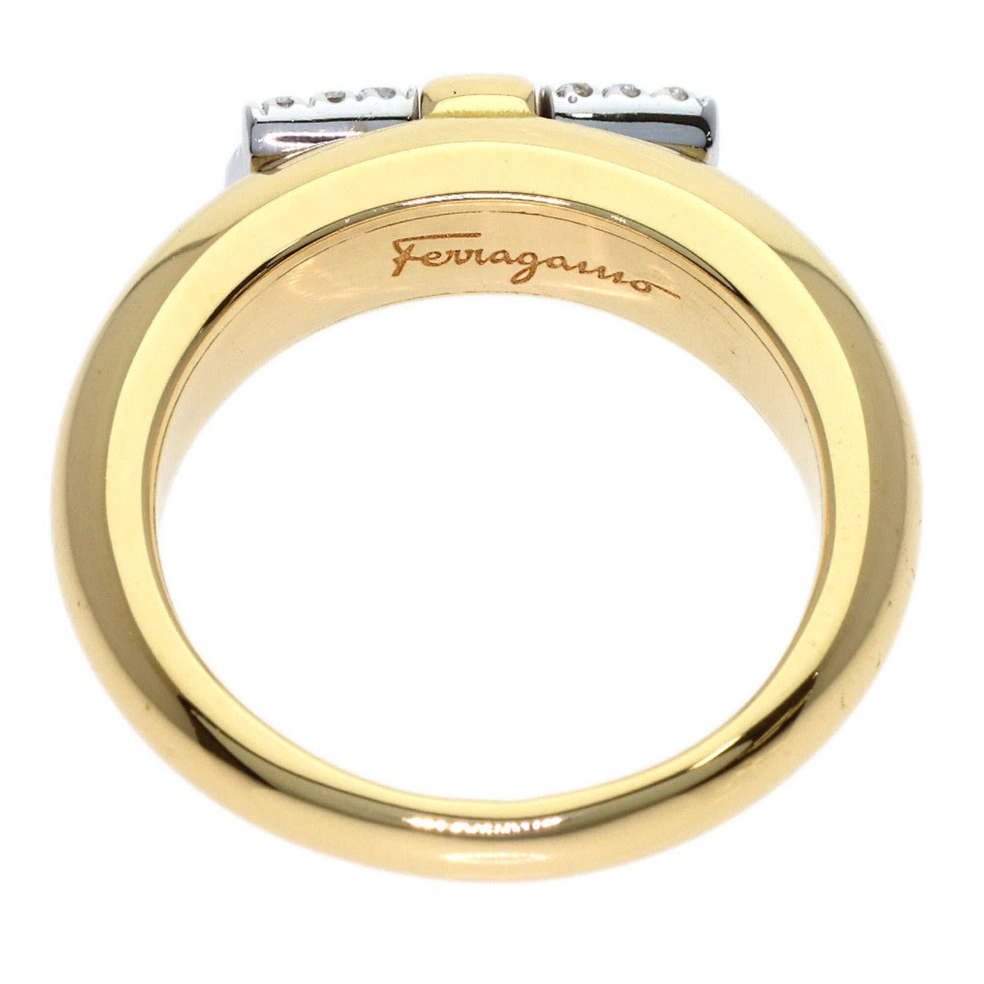 Salvatore Ferragamo Yellow Gold (18K) Band Ring (Pre-Owned)