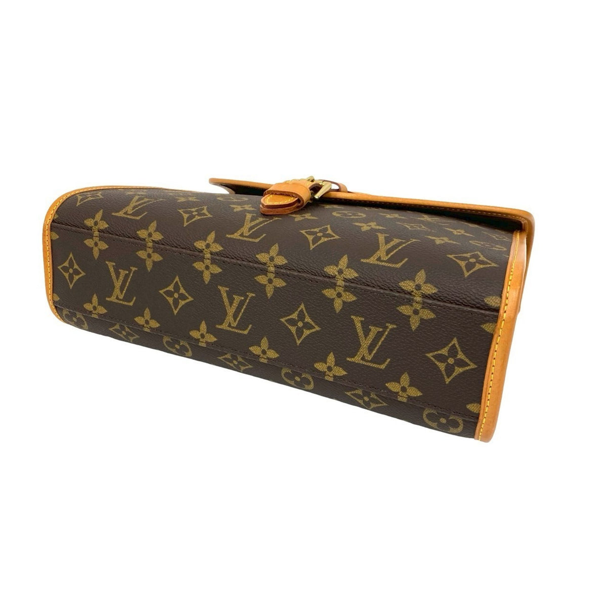 Louis Vuitton Brown Leather Pvc Handbag Shoulder Bag (Pre-Owned)