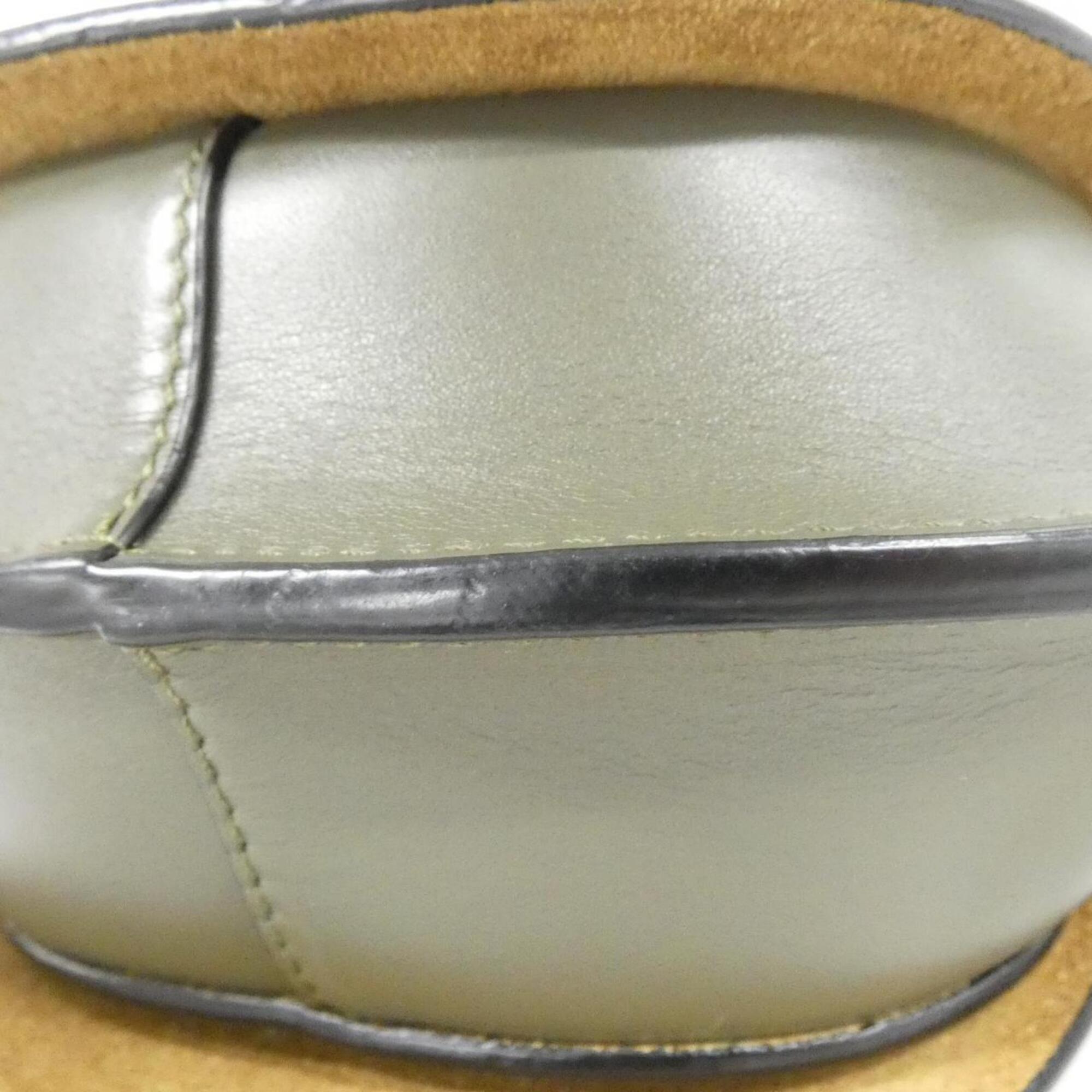 Loewe Dark Green Leather Handbag (Pre-Owned)
