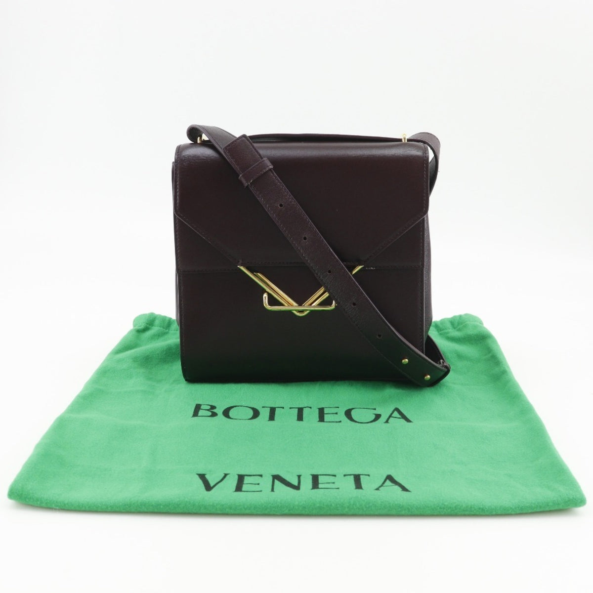 Bottega Veneta Purple Leather Shoulder Bag (Pre-Owned)