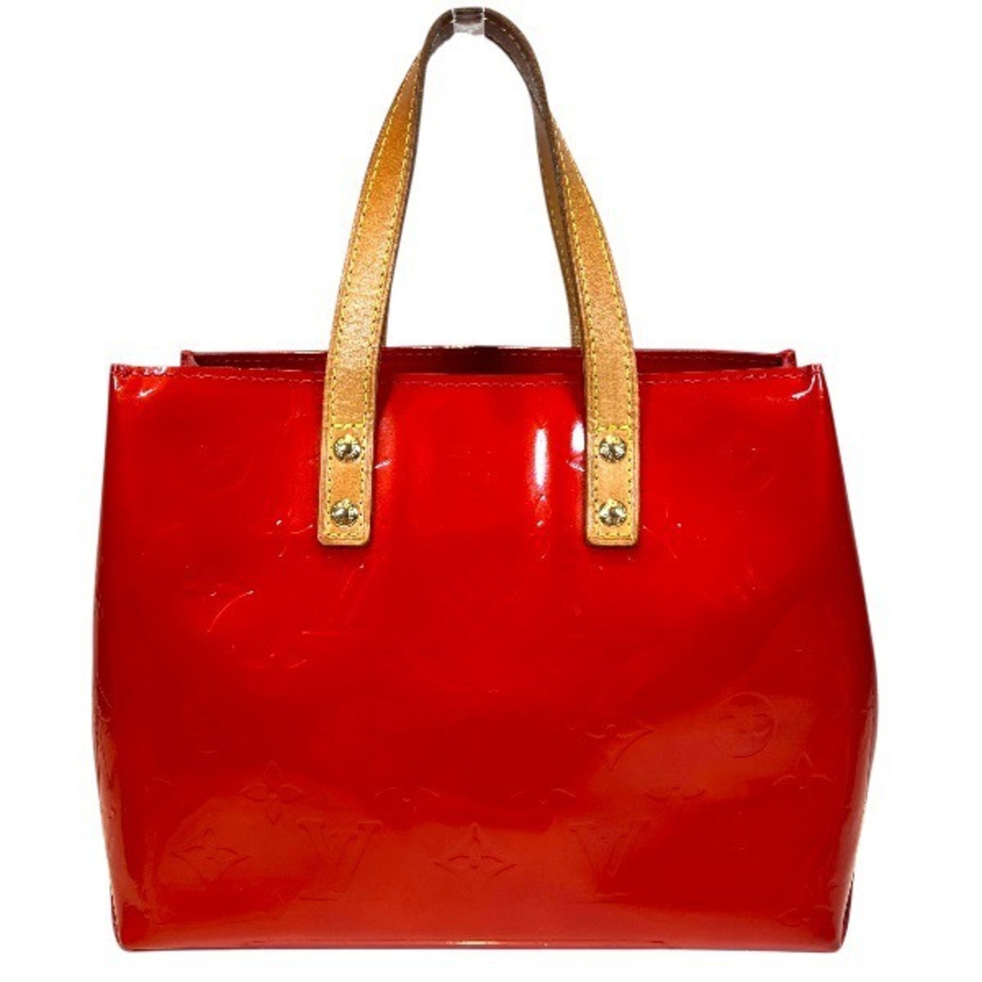 Louis Vuitton Red Color Rouge Leather Handbag (Pre-Owned)